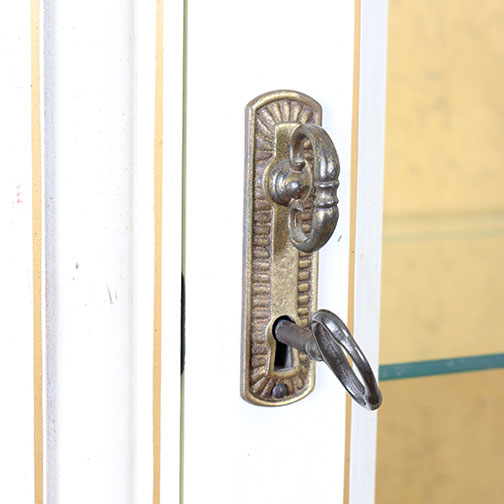 Vintage Glazed-Door Display Cabinet