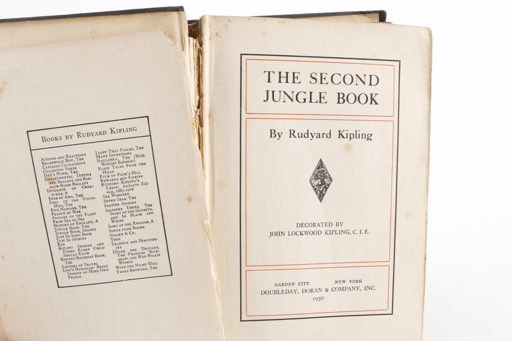 1930 "The Second Jungle Book" by Rudyard Kipling