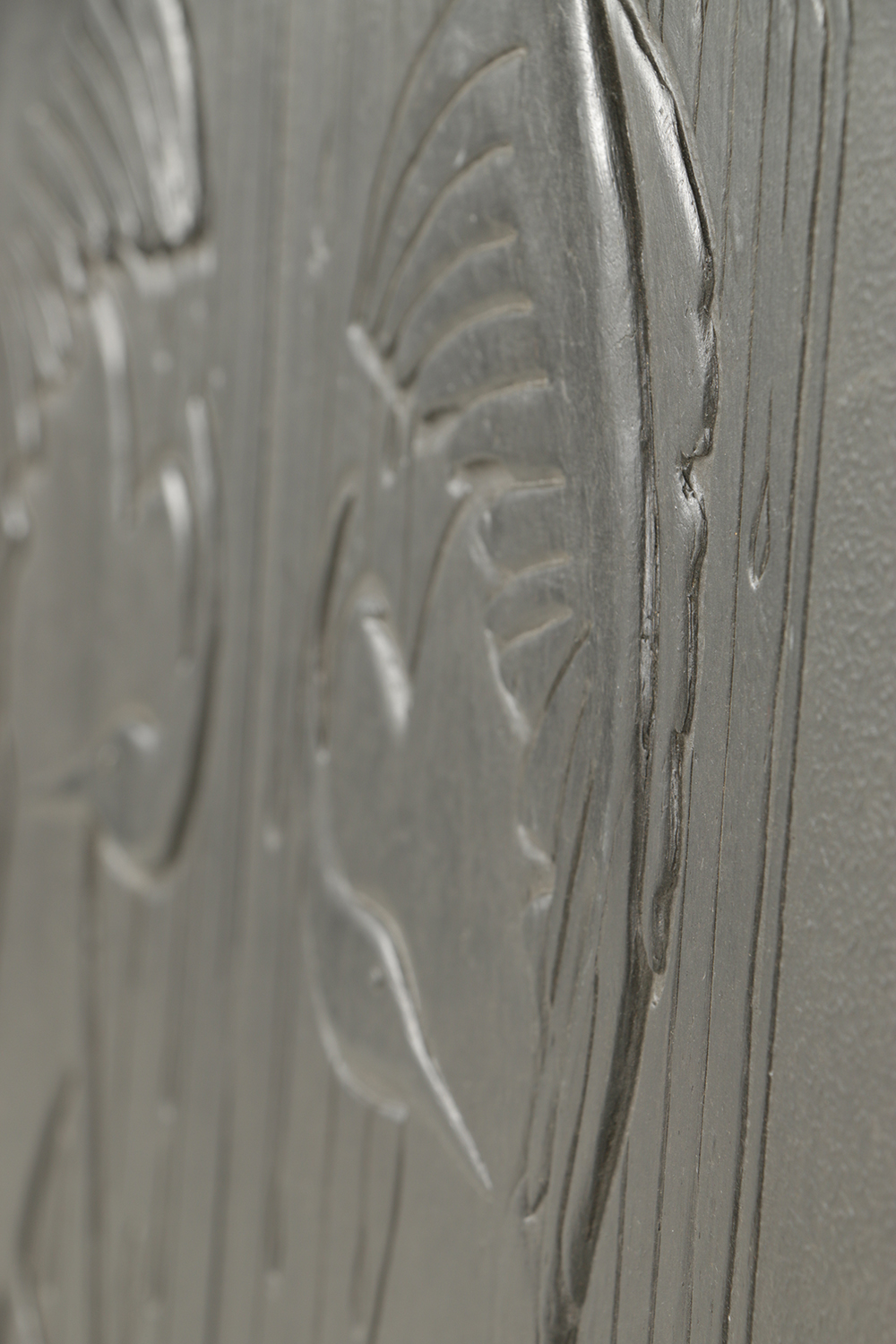 Signed Mixed Media on Board of Cranes