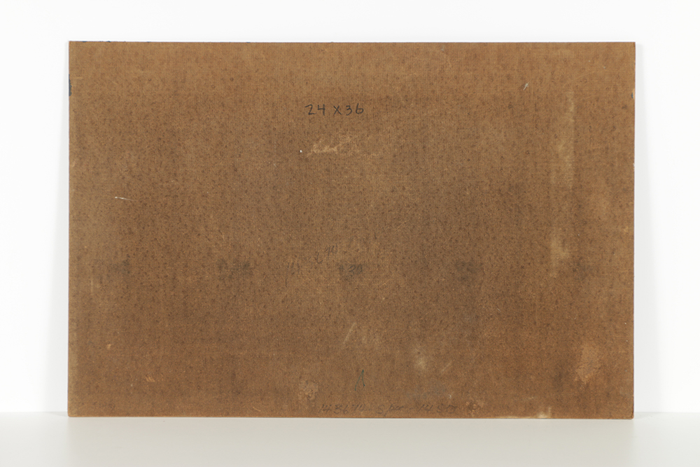 Signed Mixed Media on Board of Cranes