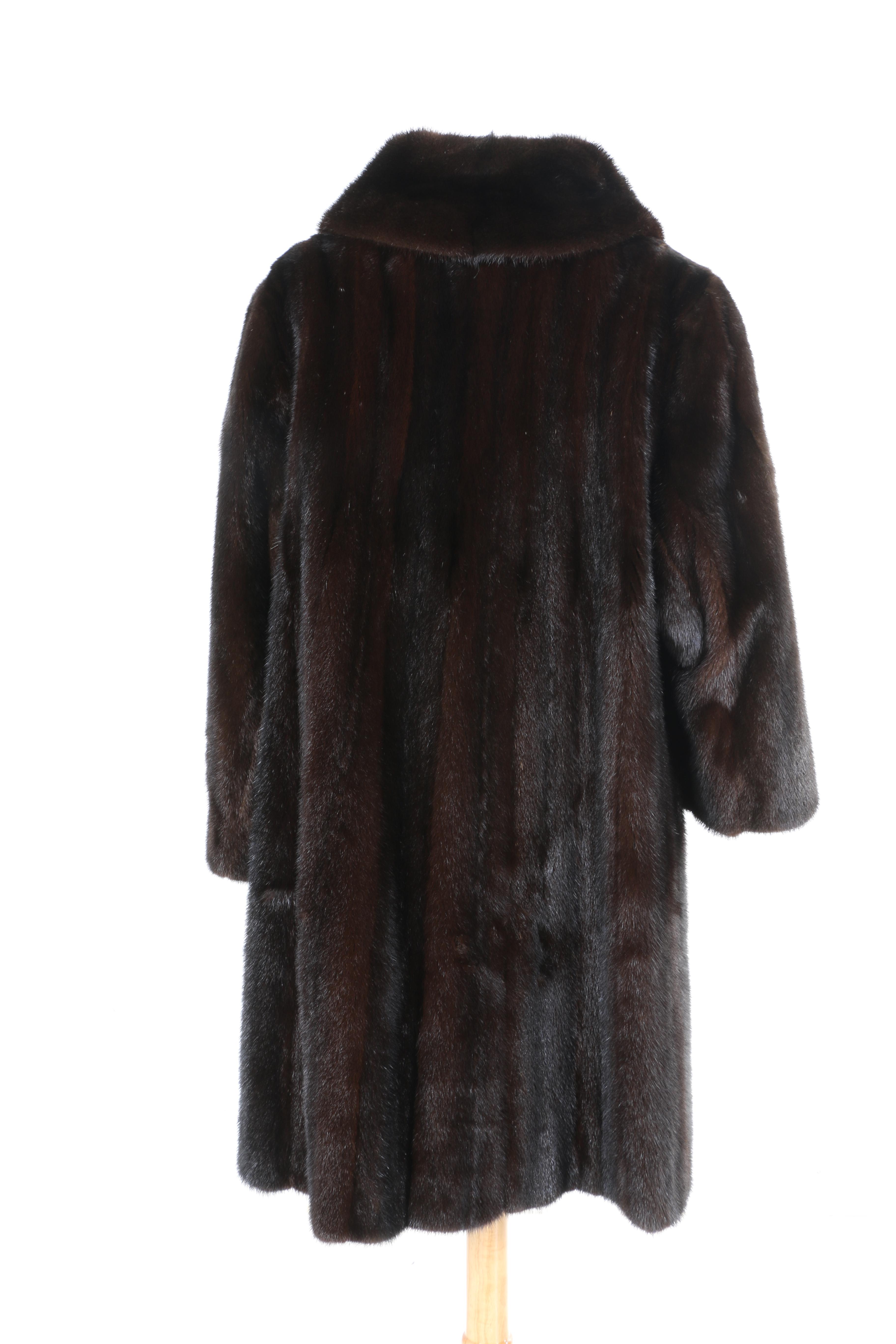 Flora Umpa Dark Brown Mink Fur Coat