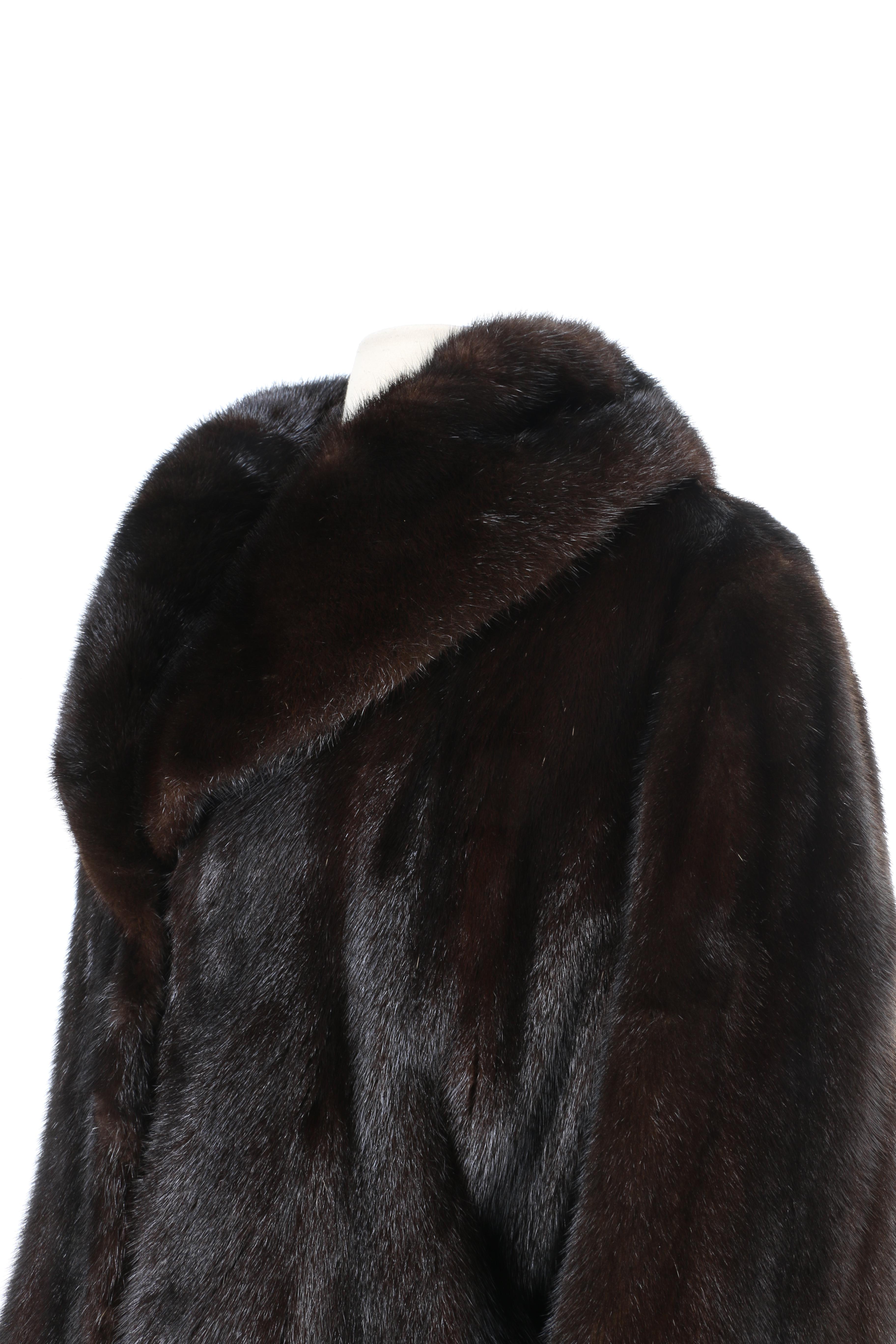 Flora Umpa Dark Brown Mink Fur Coat