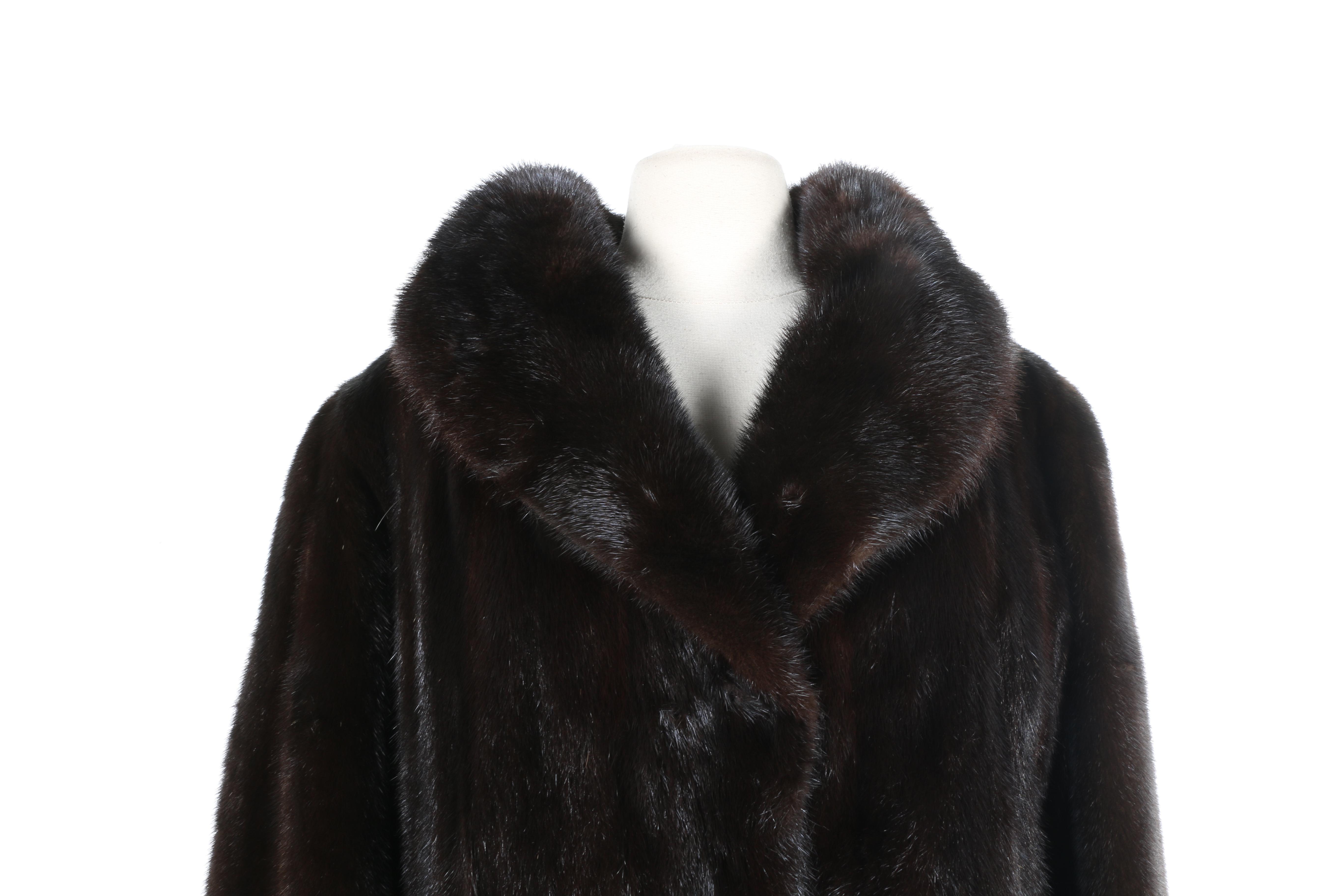 Flora Umpa Dark Brown Mink Fur Coat