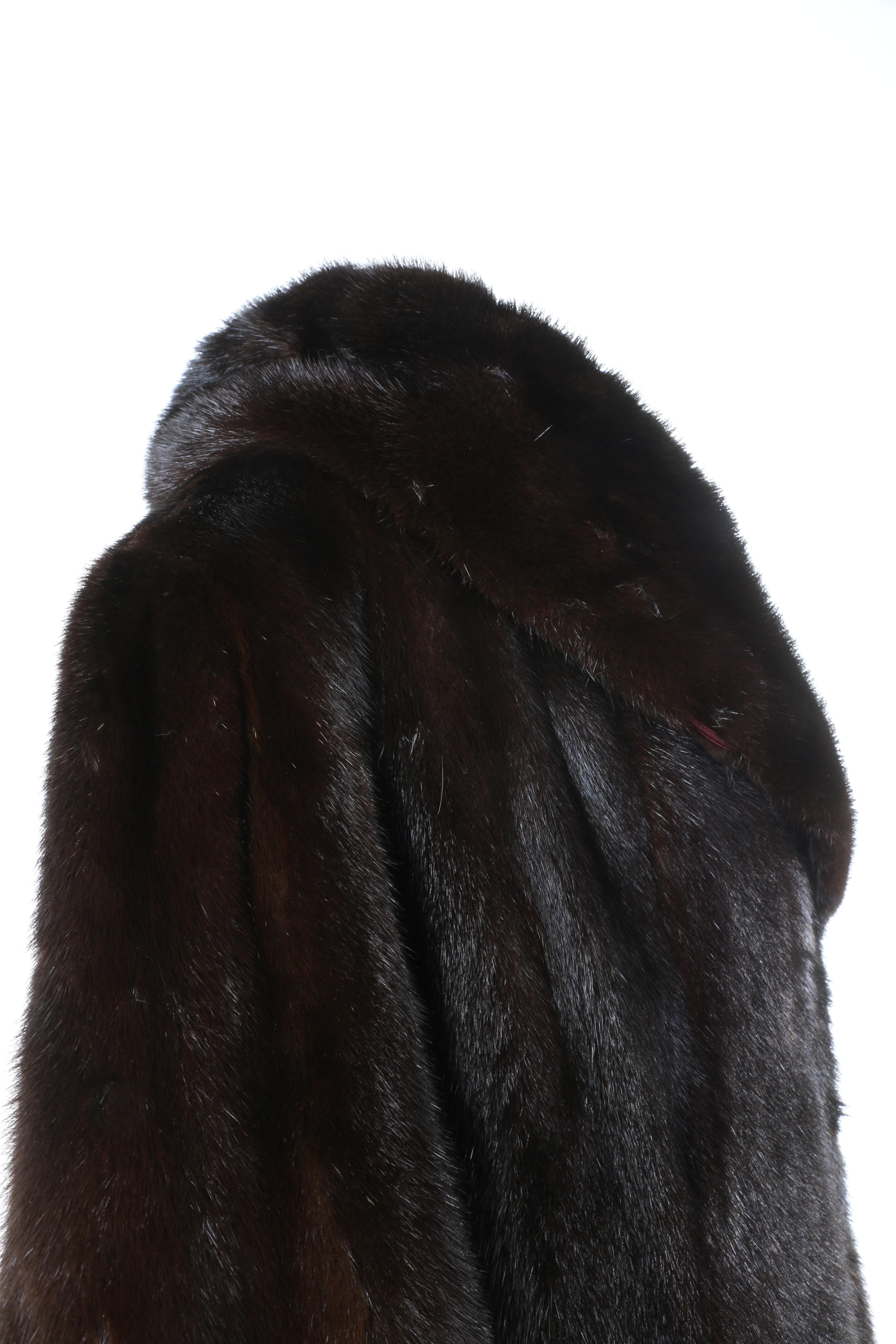 Flora Umpa Dark Brown Mink Fur Coat