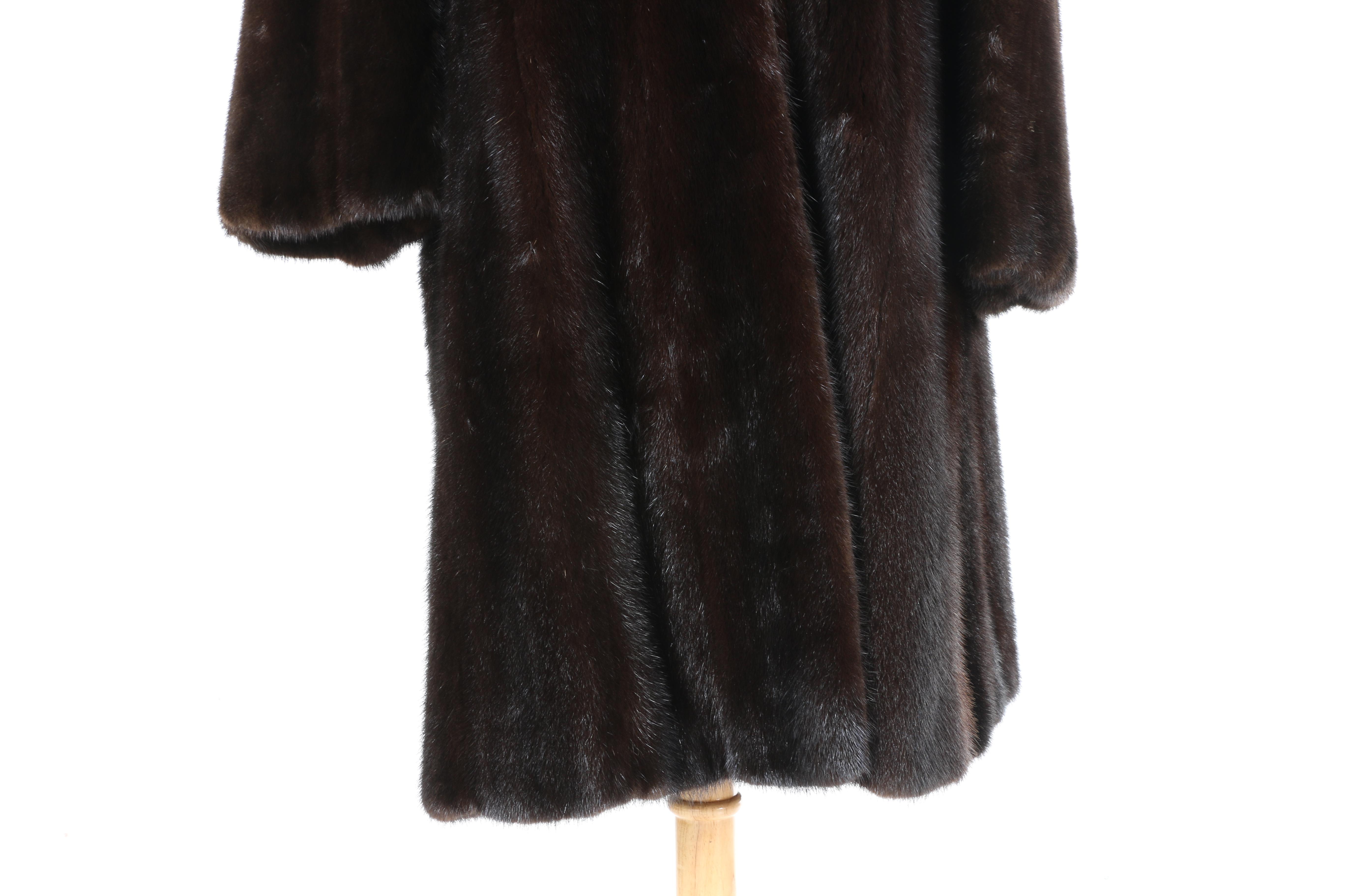 Flora Umpa Dark Brown Mink Fur Coat