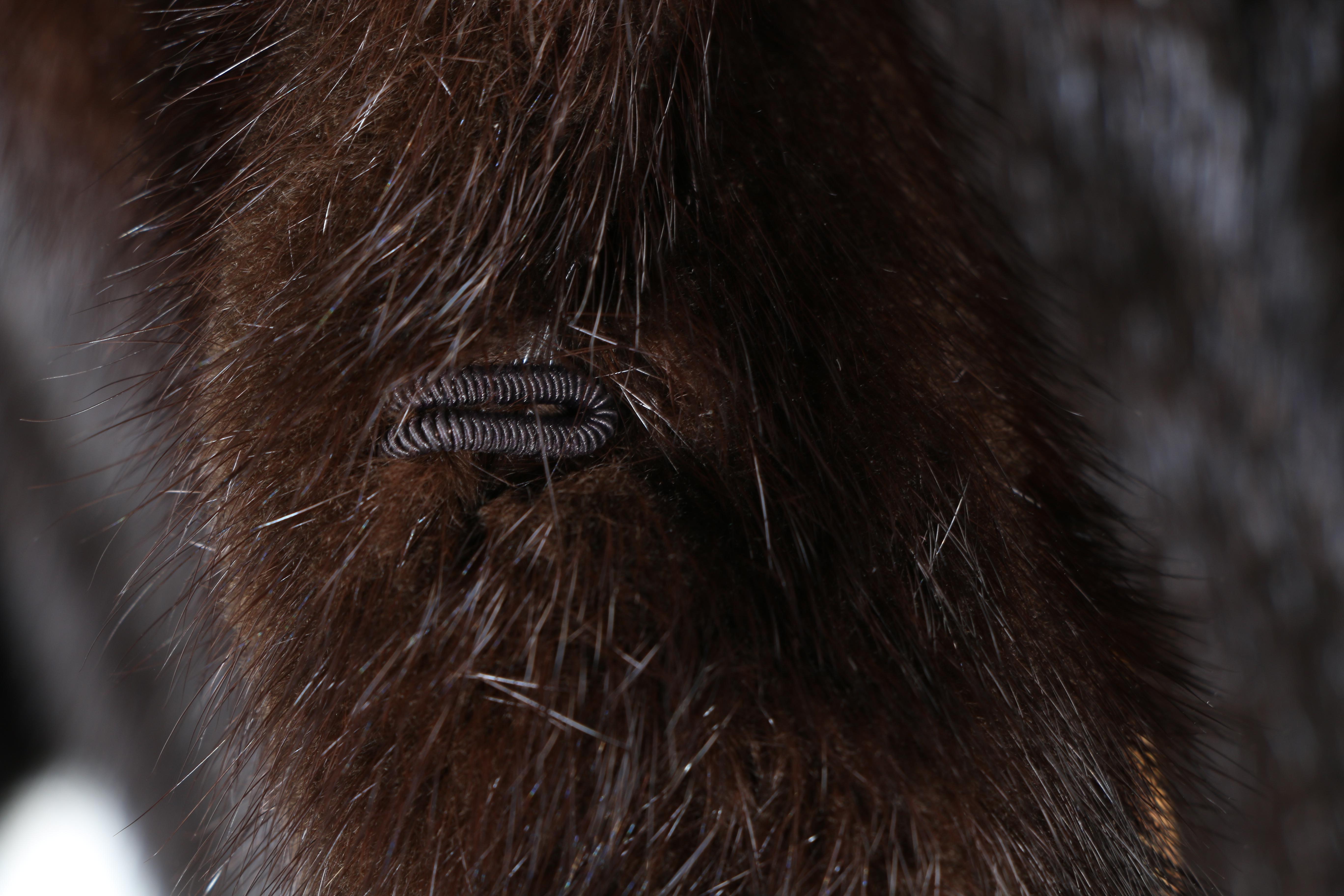 Flora Umpa Dark Brown Mink Fur Coat