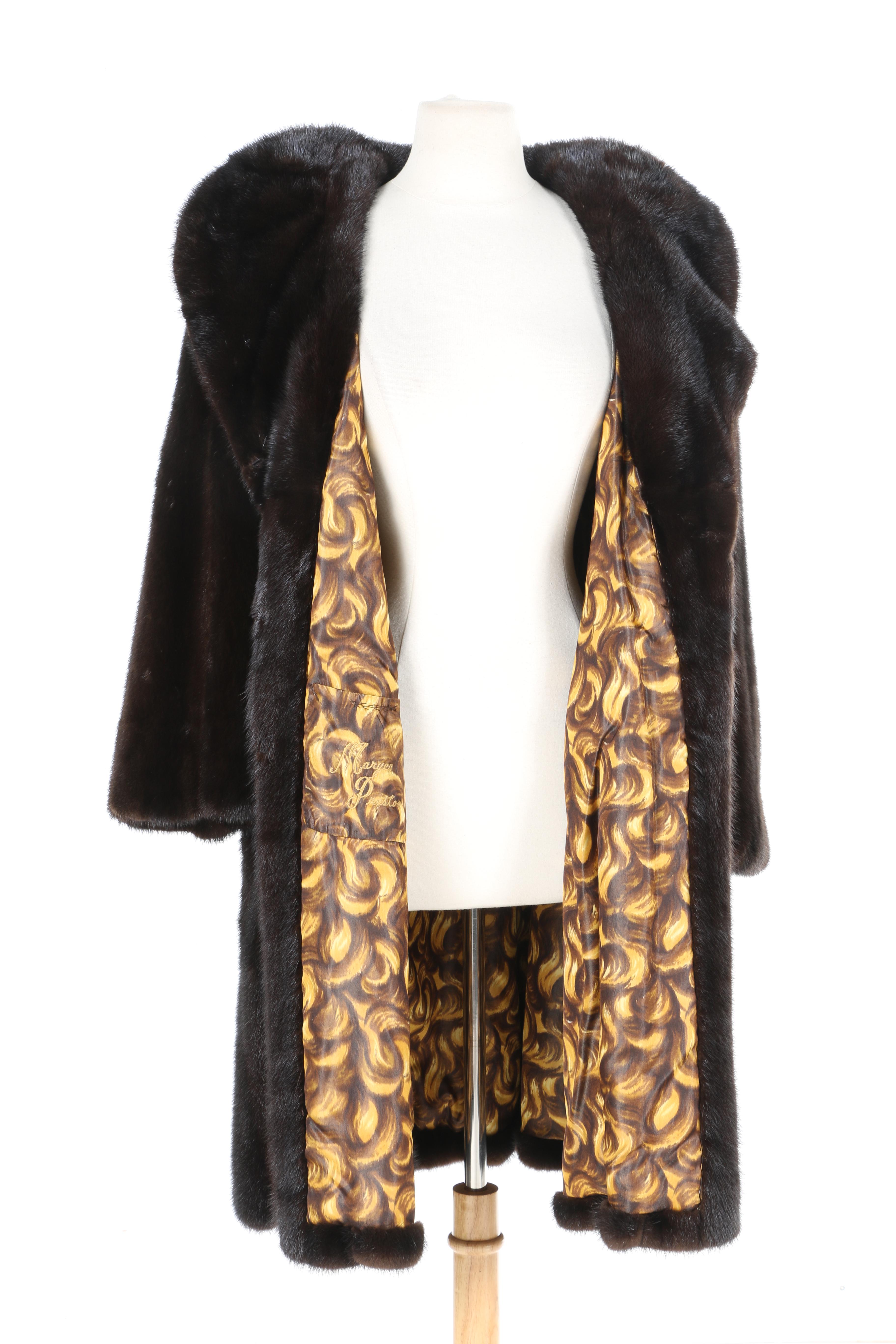 Flora Umpa Dark Brown Mink Fur Coat