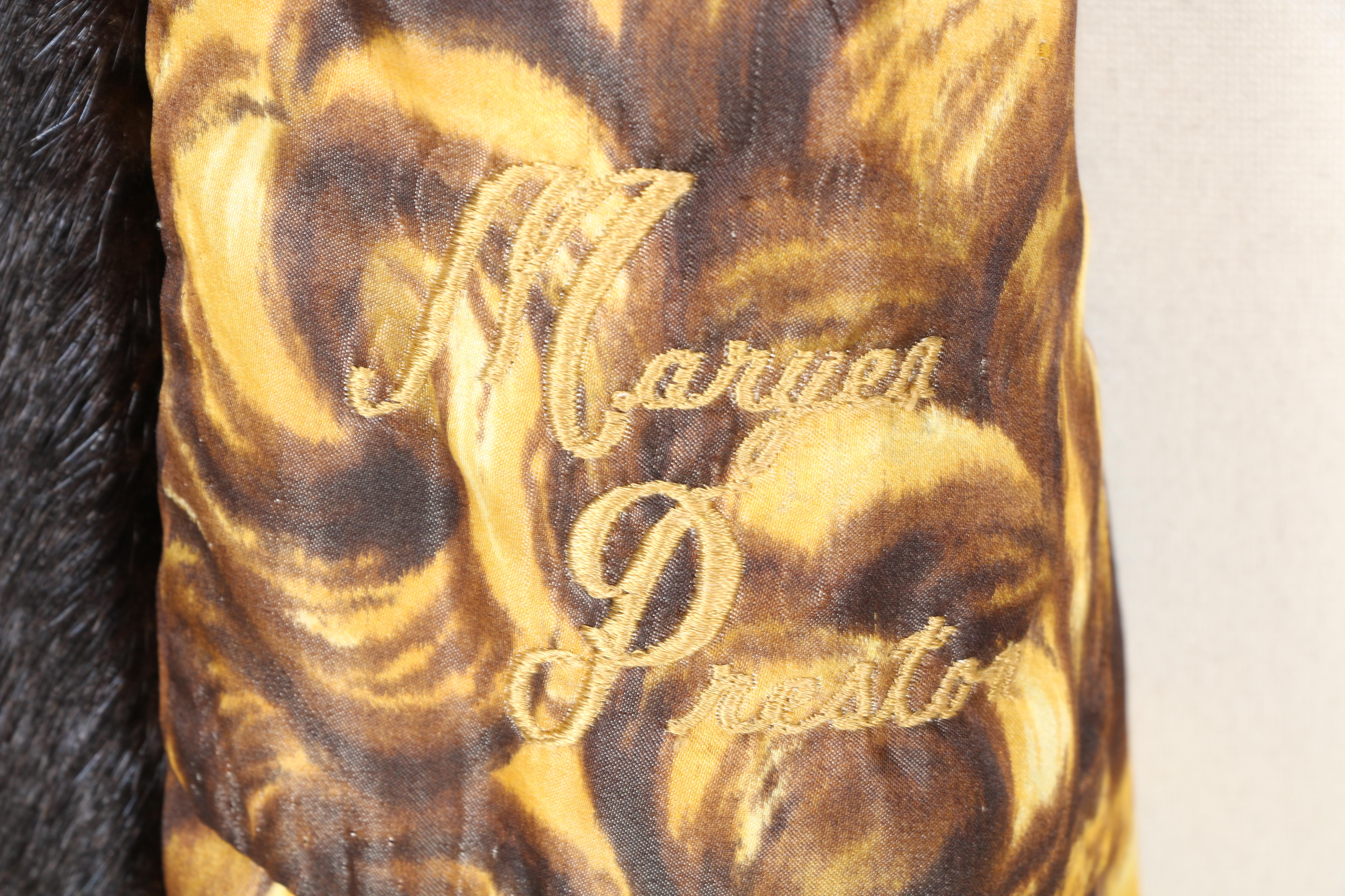 Flora Umpa Dark Brown Mink Fur Coat