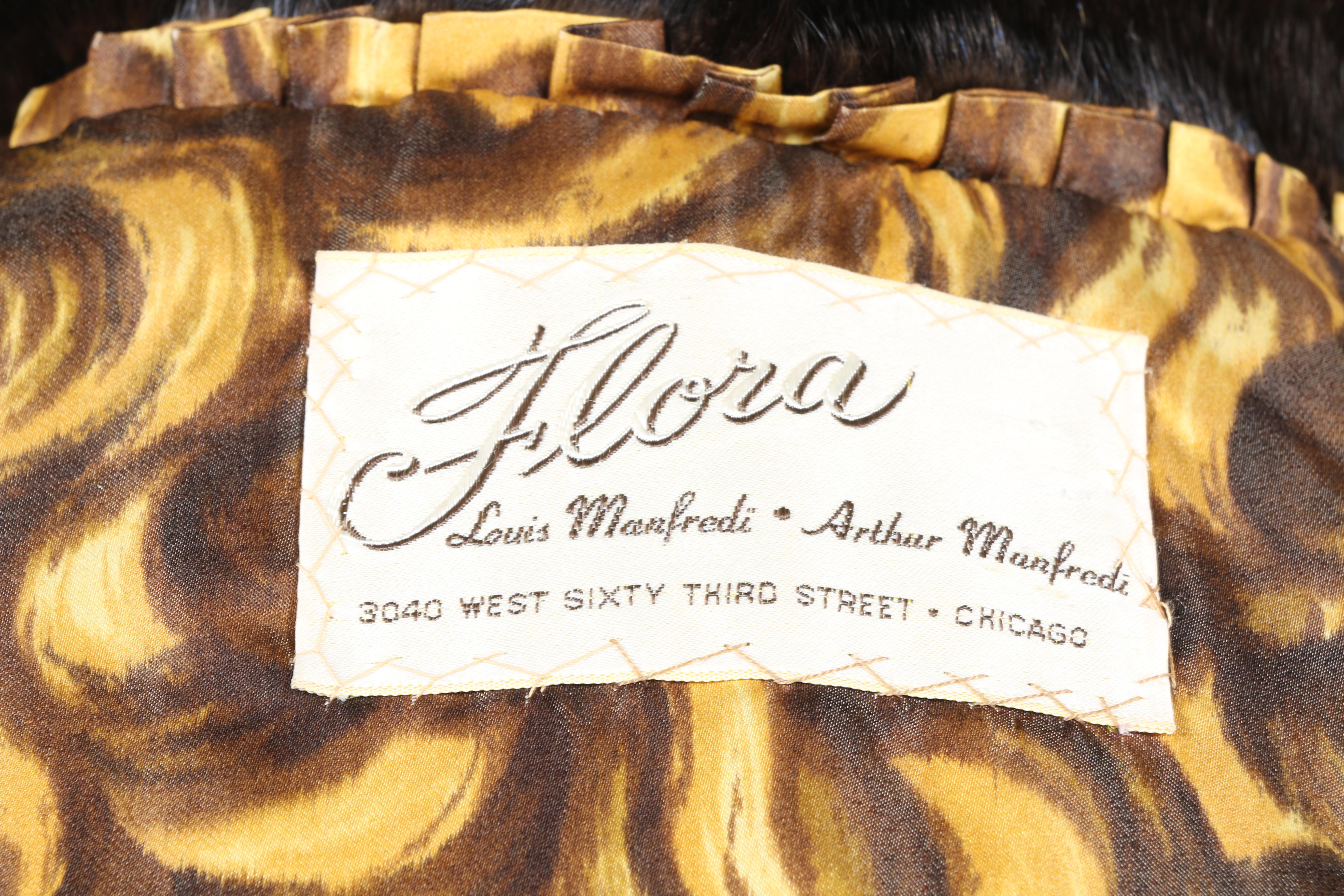 Flora Umpa Dark Brown Mink Fur Coat