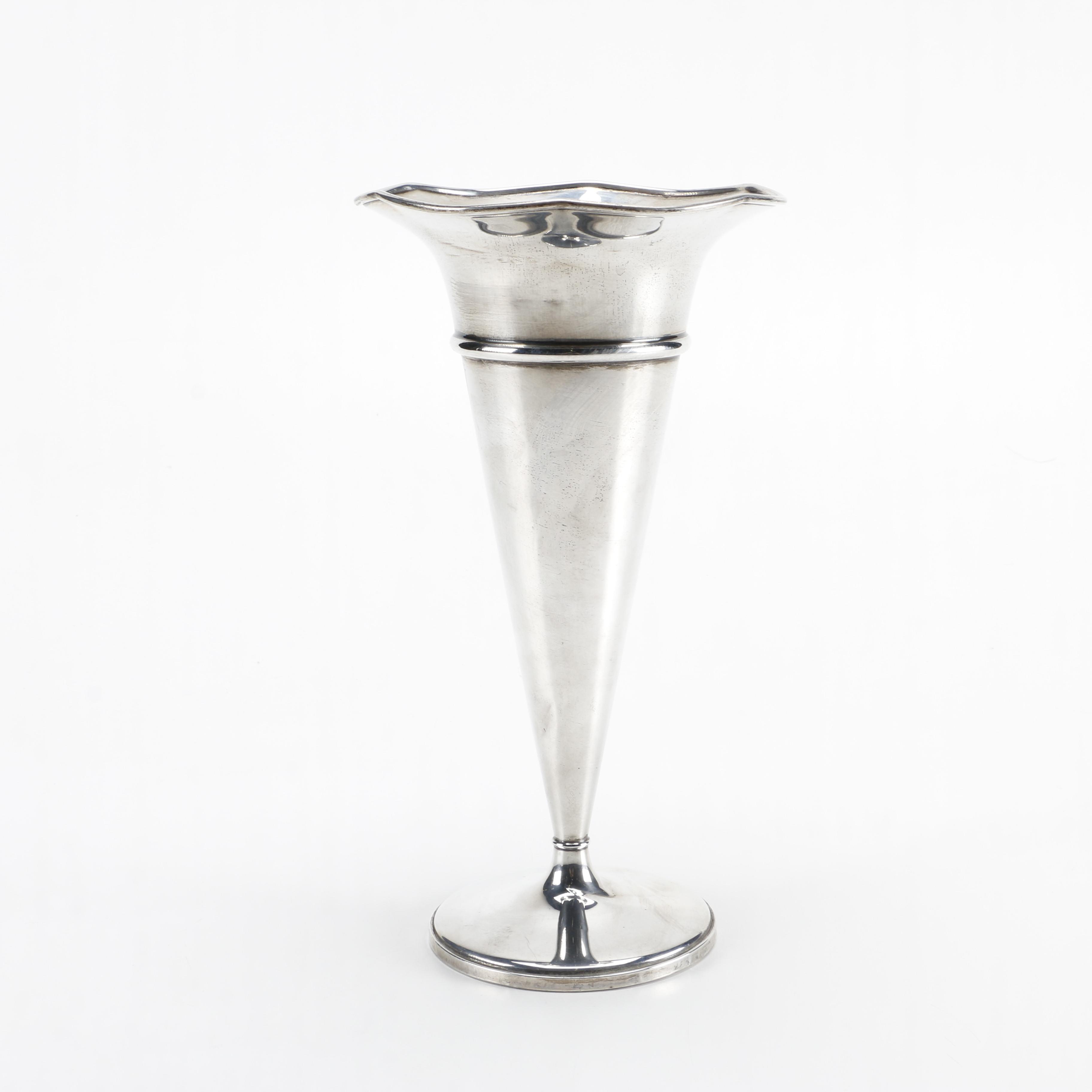 Fisher Silversmiths Inc. Weighted Sterling Vase