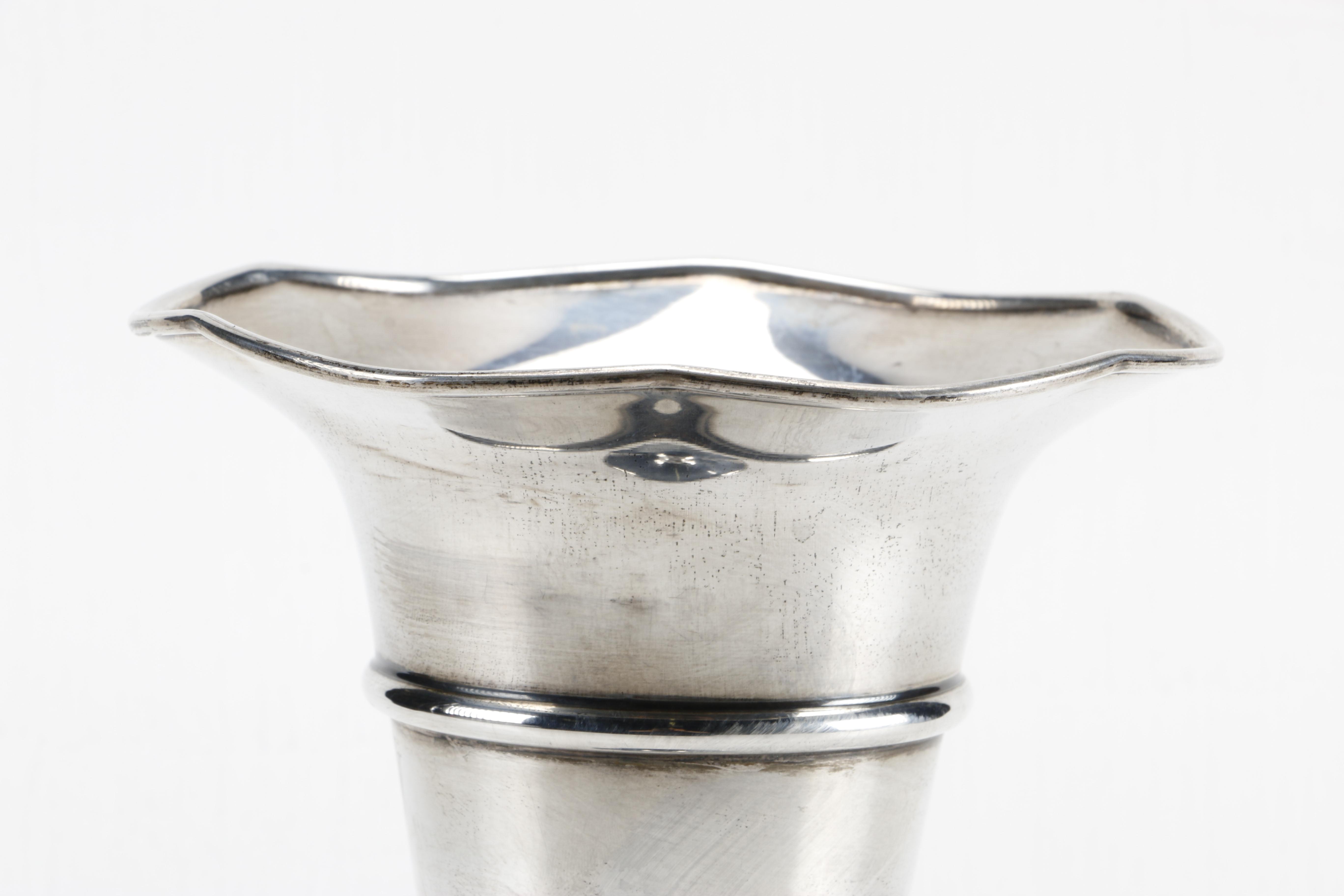 Fisher Silversmiths Inc. Weighted Sterling Vase