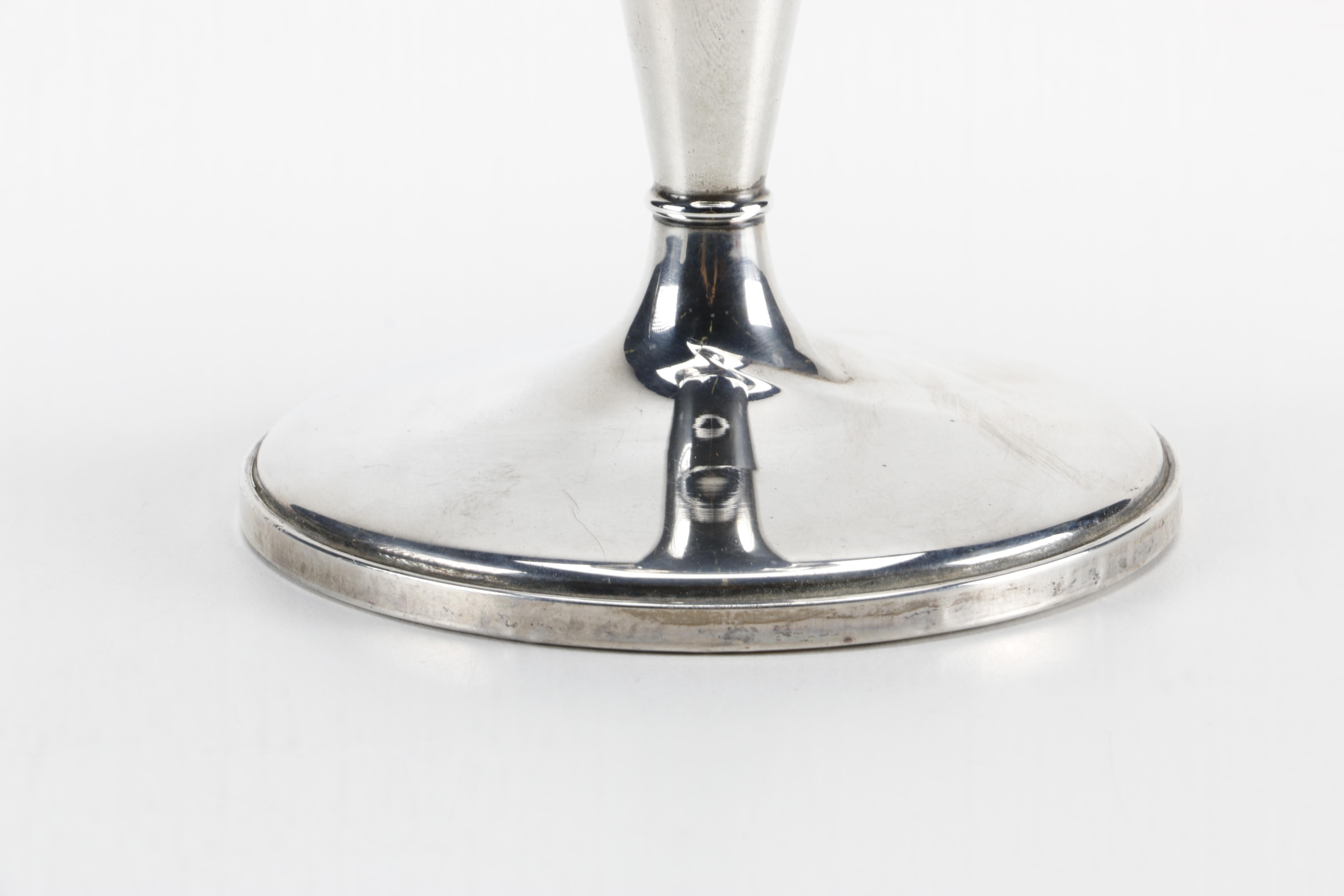 Fisher Silversmiths Inc. Weighted Sterling Vase