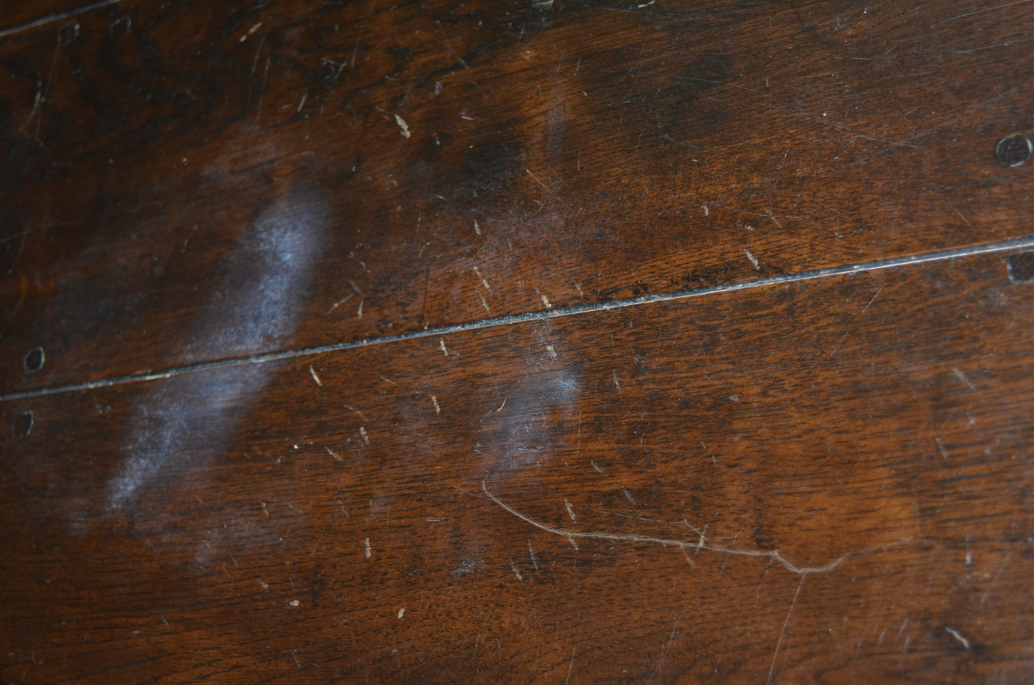 Vintage Queen Anne Style Oak Dining Table