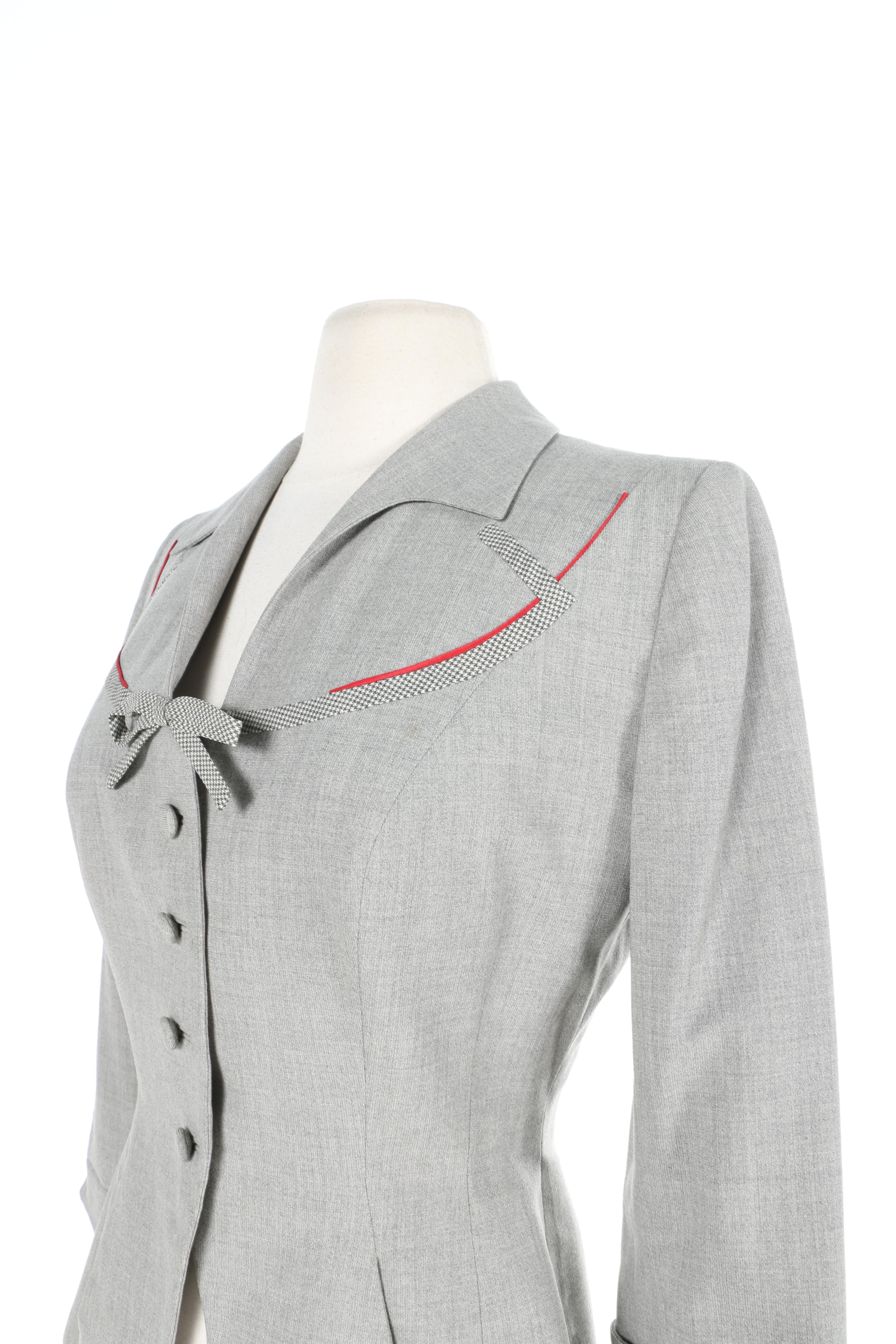 1940s Jay Thorpe Grey Blazer