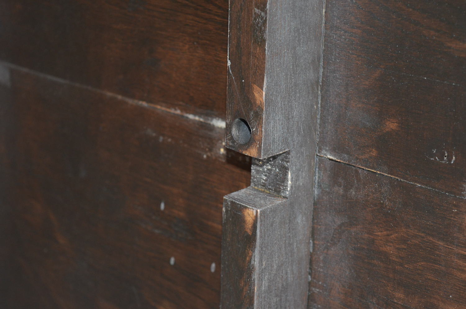Vintage Queen Anne Style Oak Dining Table