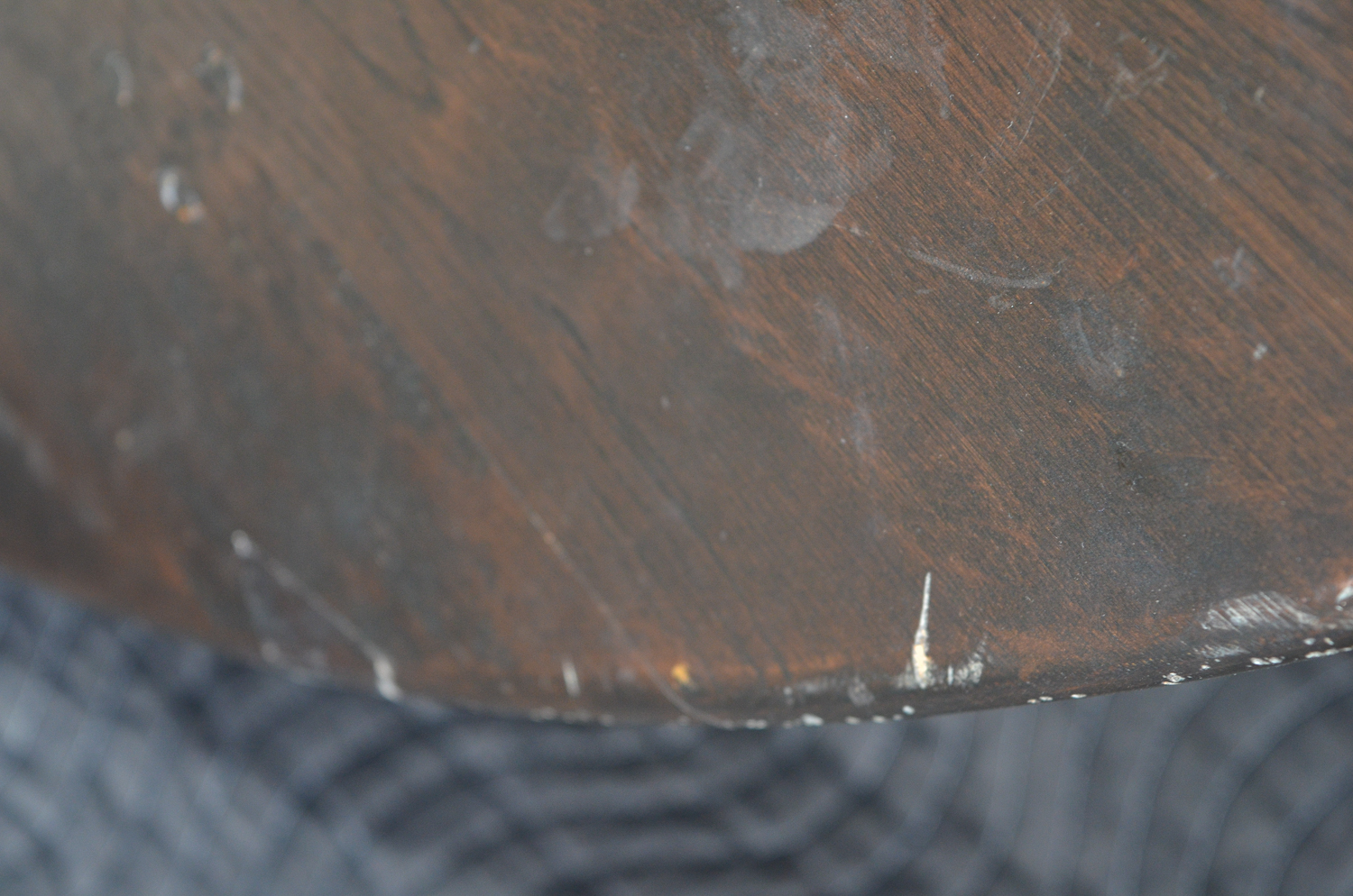 Vintage Queen Anne Style Oak Dining Table