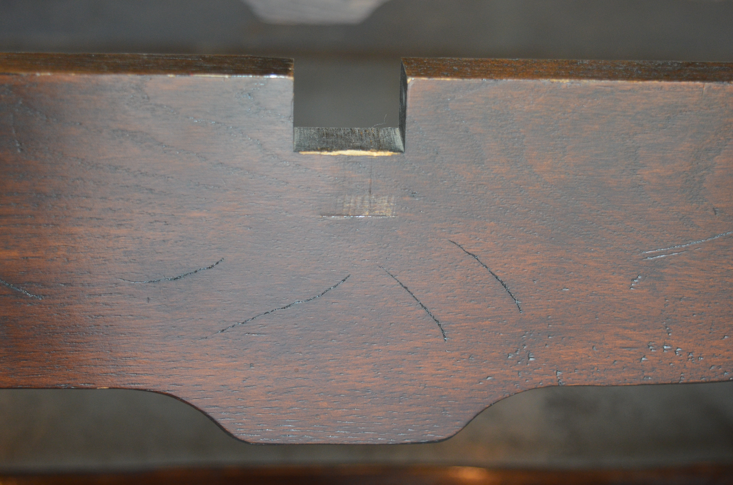 Vintage Queen Anne Style Oak Dining Table