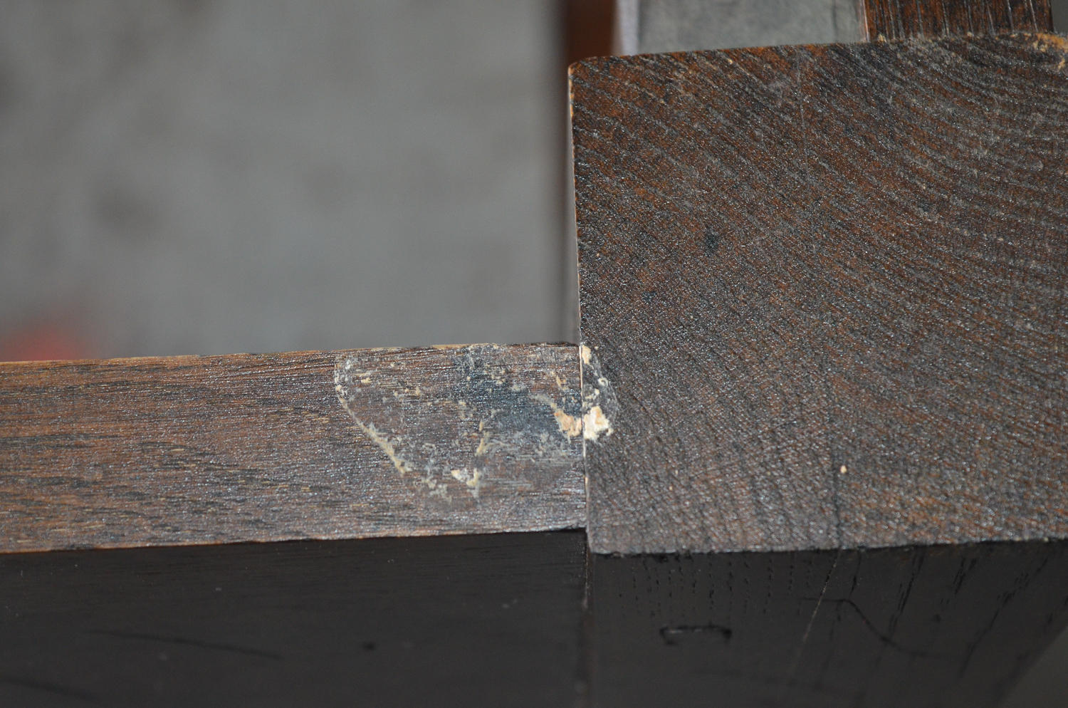 Vintage Queen Anne Style Oak Dining Table