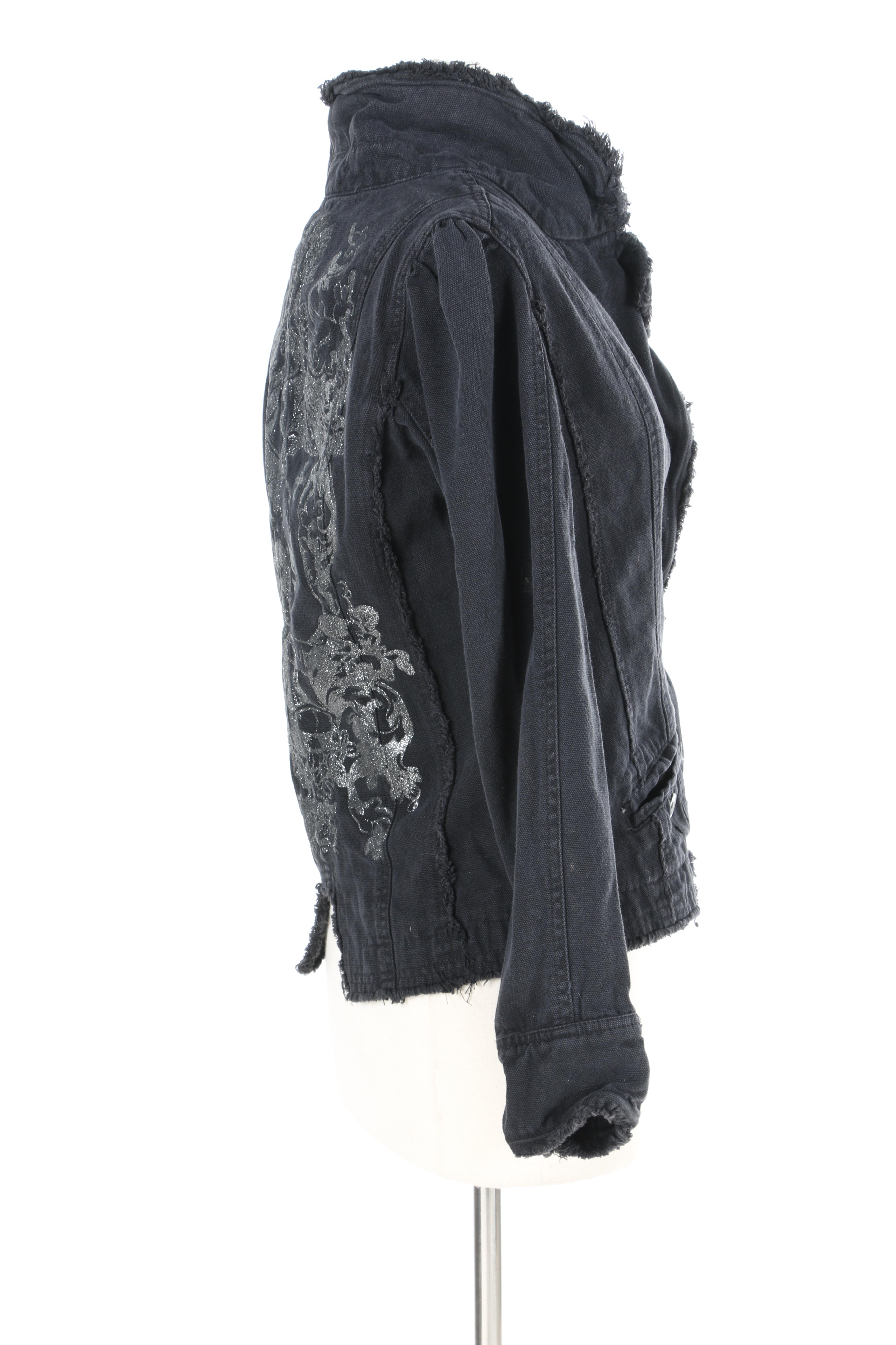 Yag Couture Black Denim Jacket