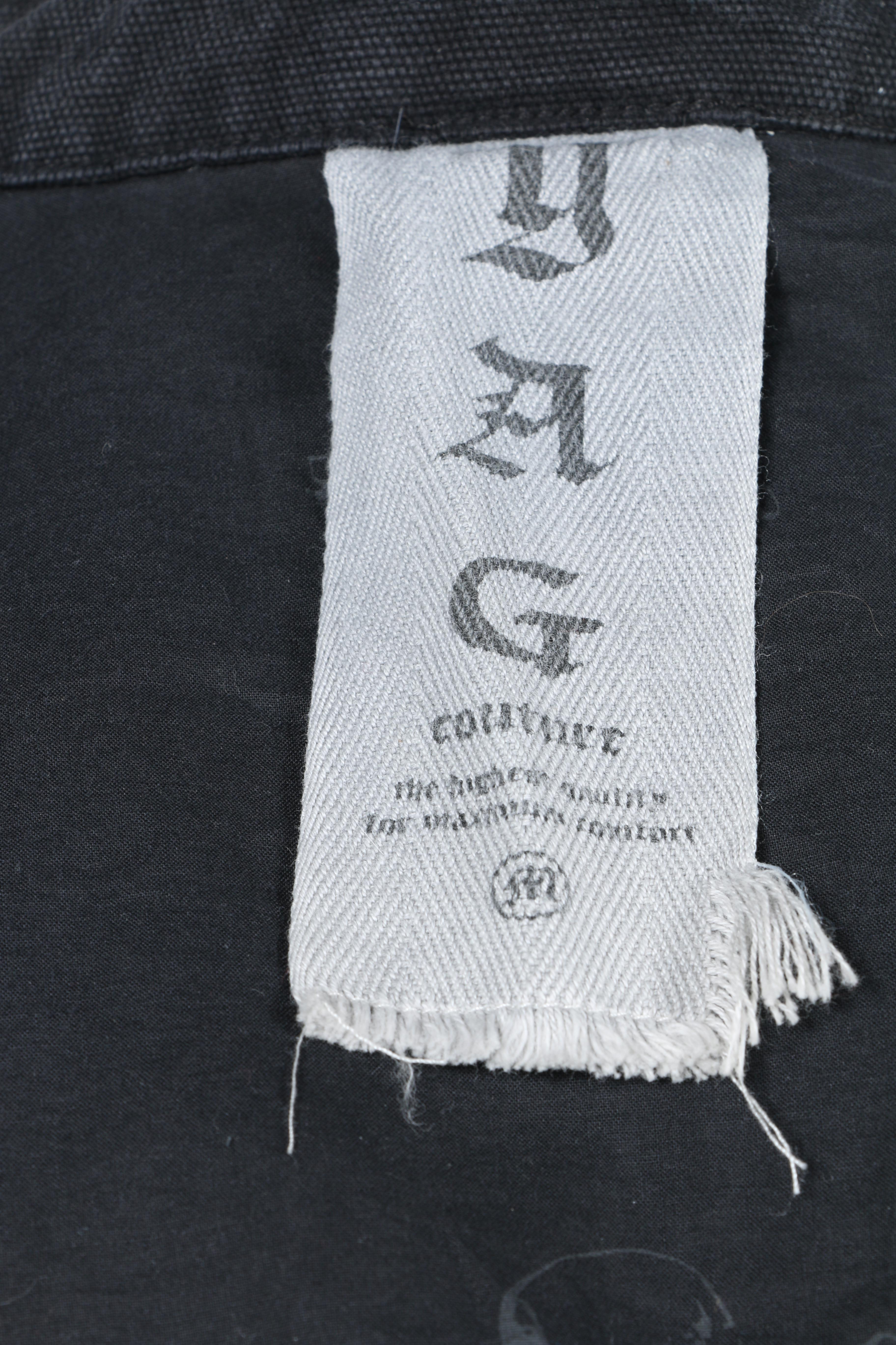 Yag Couture Black Denim Jacket