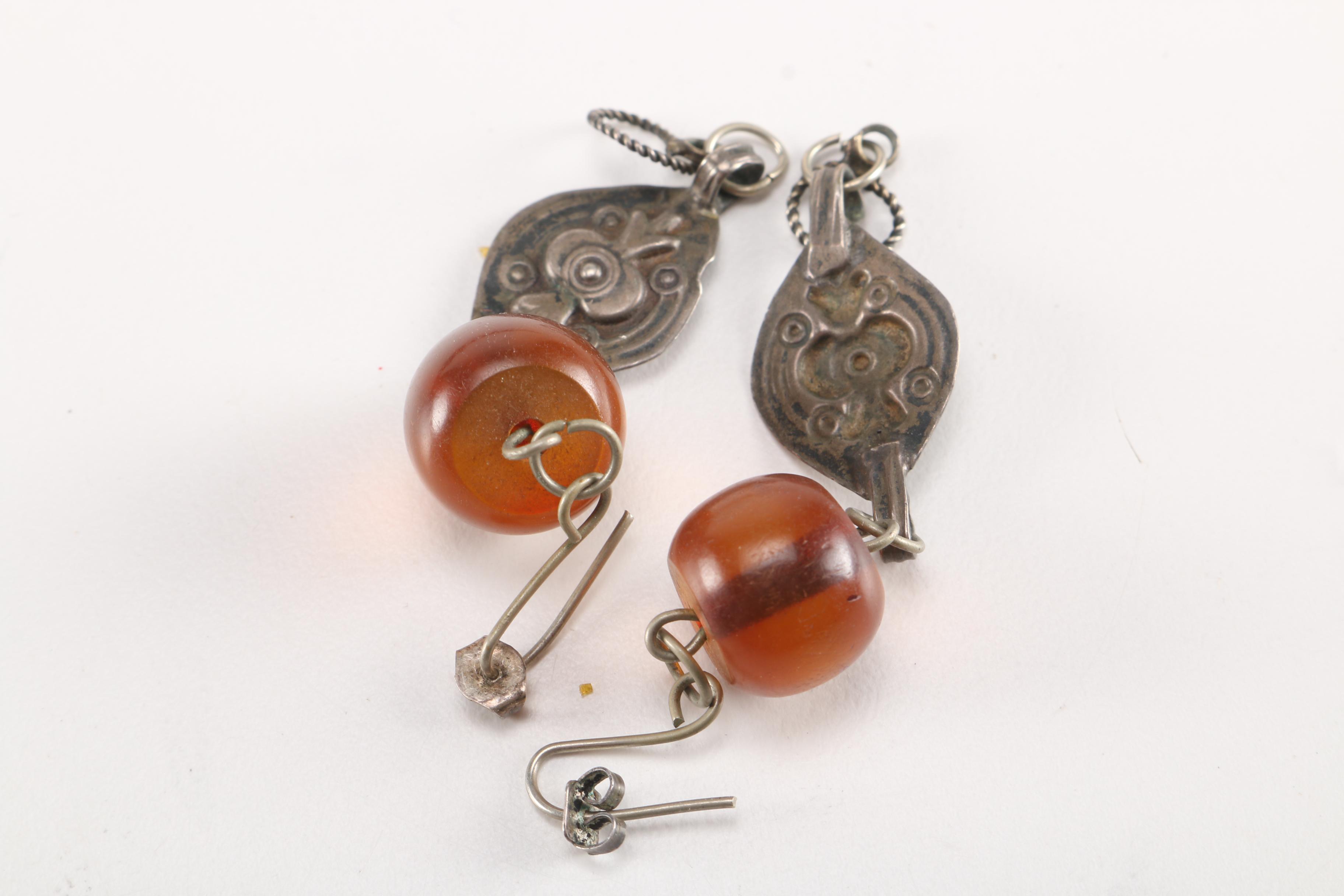 Amber Necklaces and Earrings