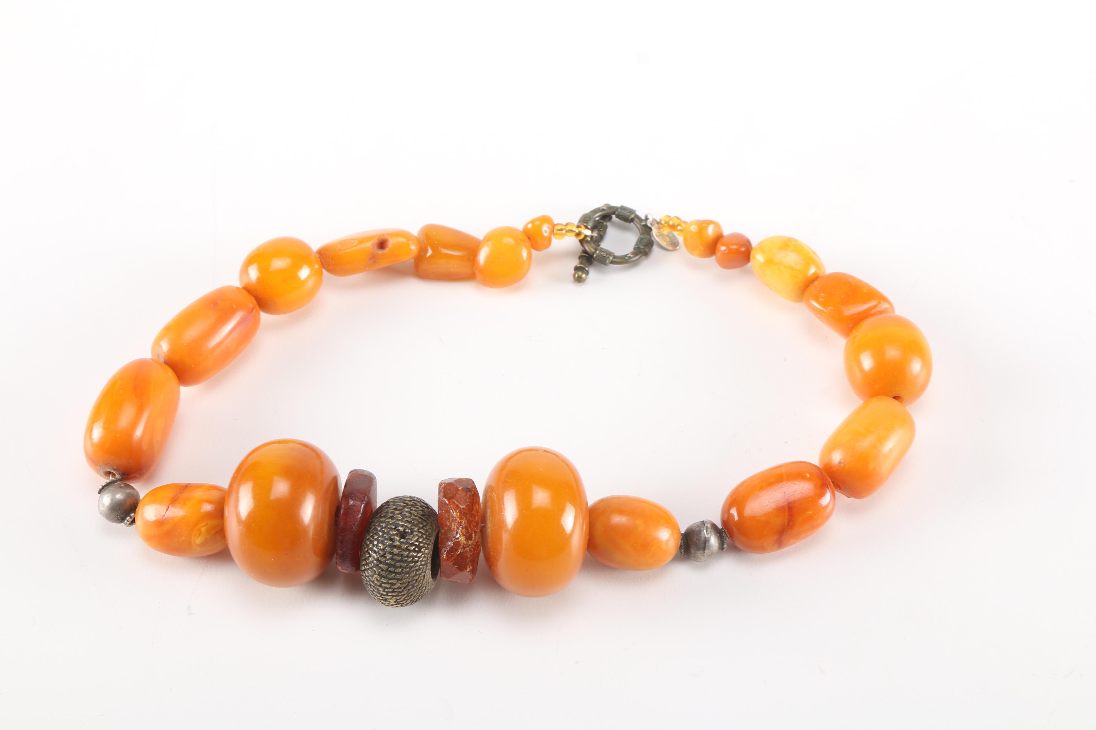 Amber Necklaces and Earrings