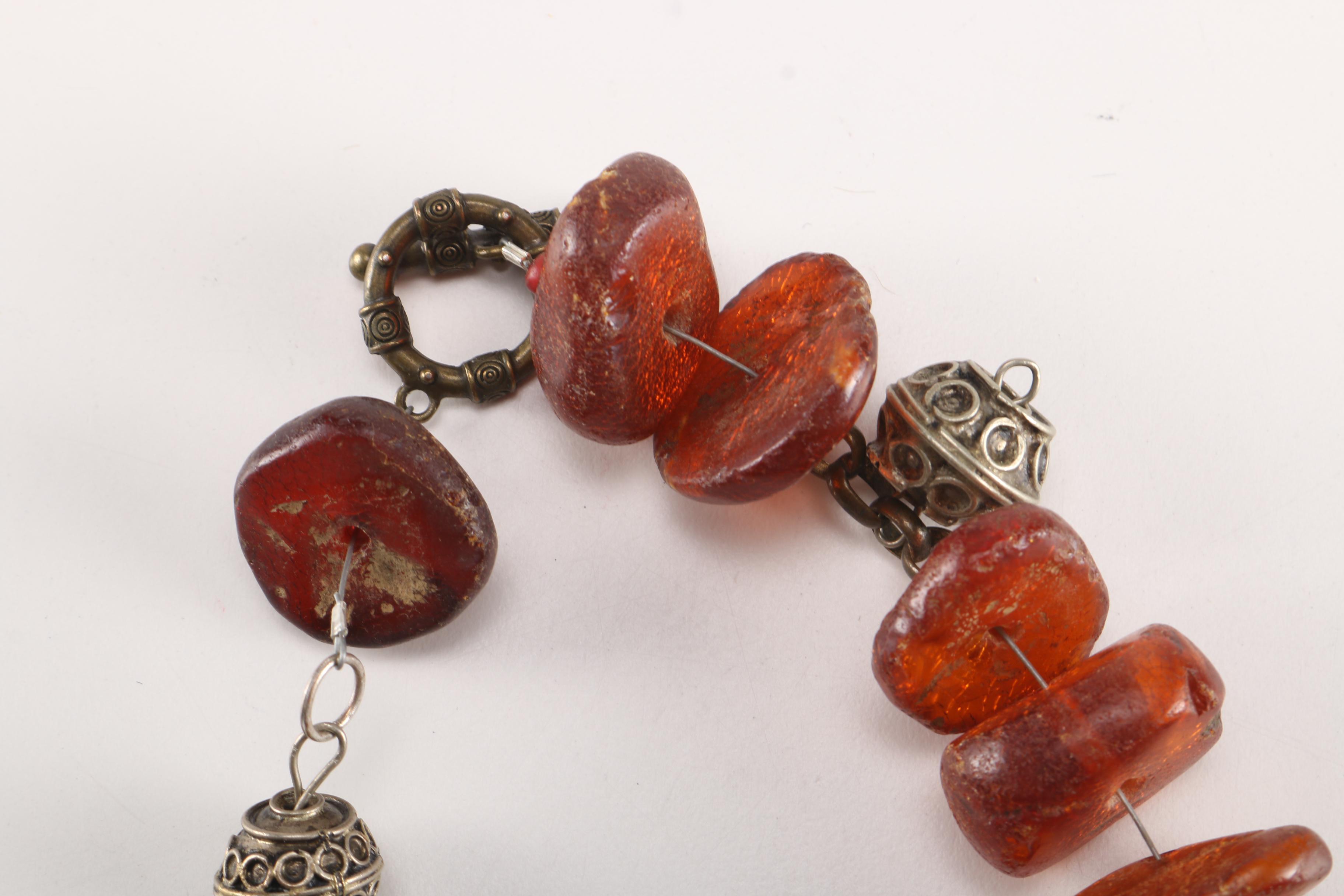 Amber Necklaces and Earrings