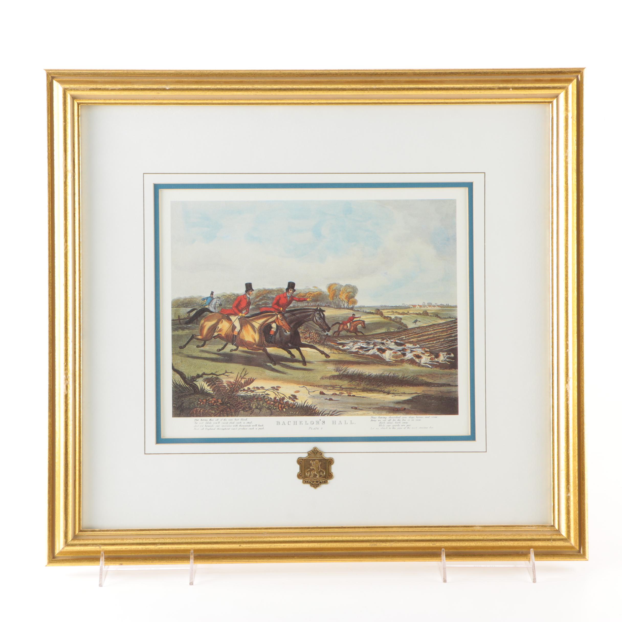 Offset Lithograph After Francis Calcraft Turner "Bachelor's Hall, Plate No. 4"