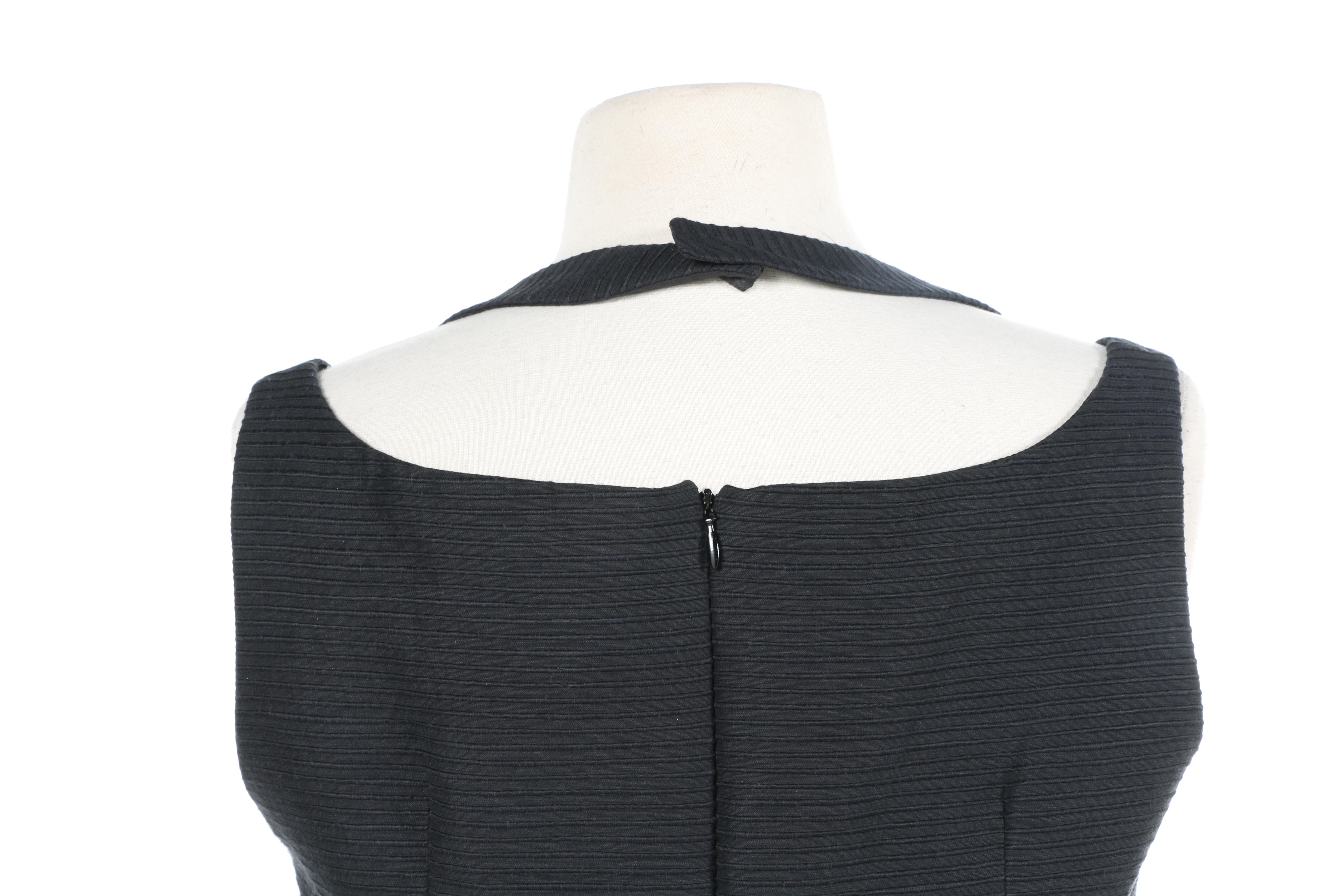 Martin Grant Black Sleeveless Dress