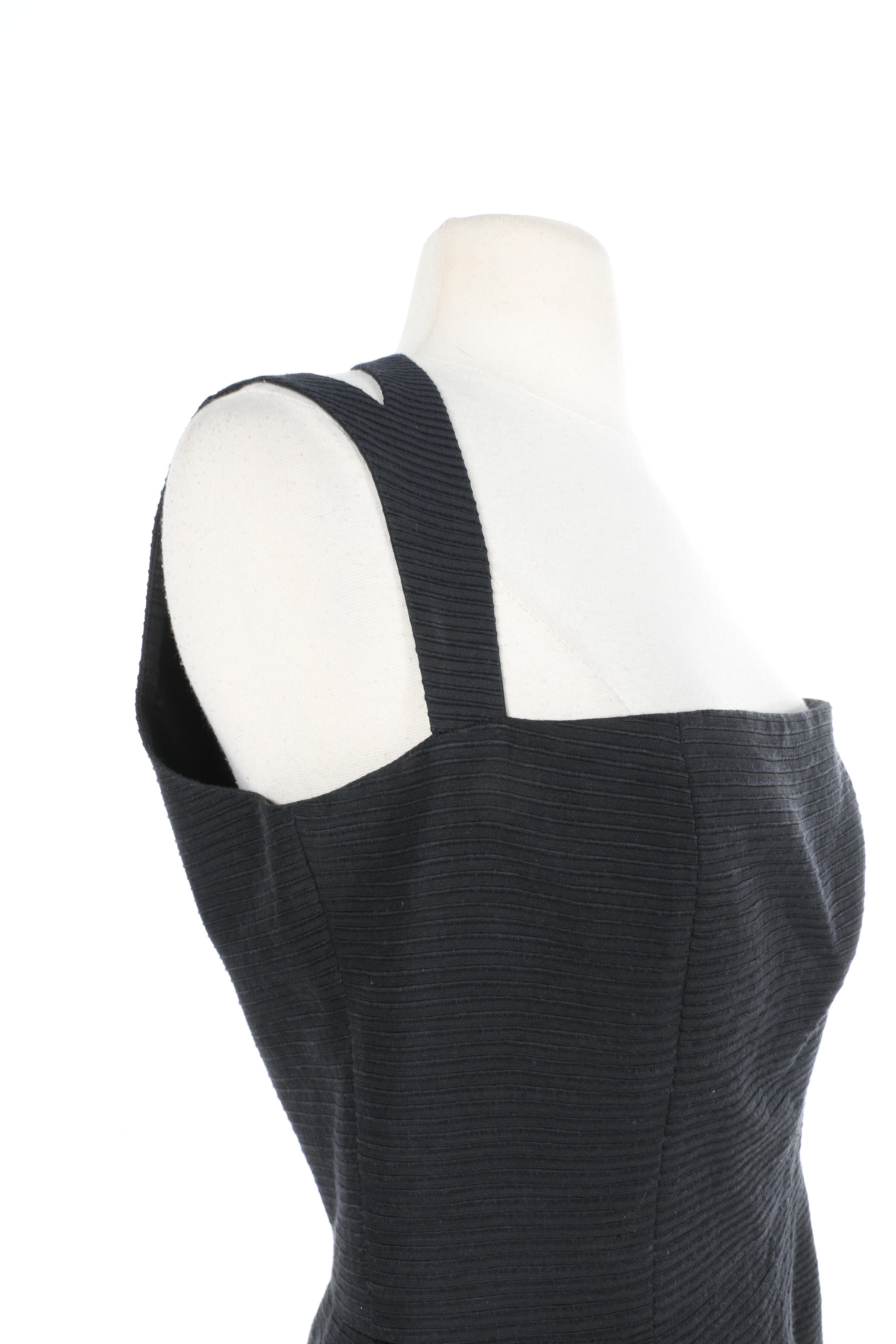 Martin Grant Black Sleeveless Dress