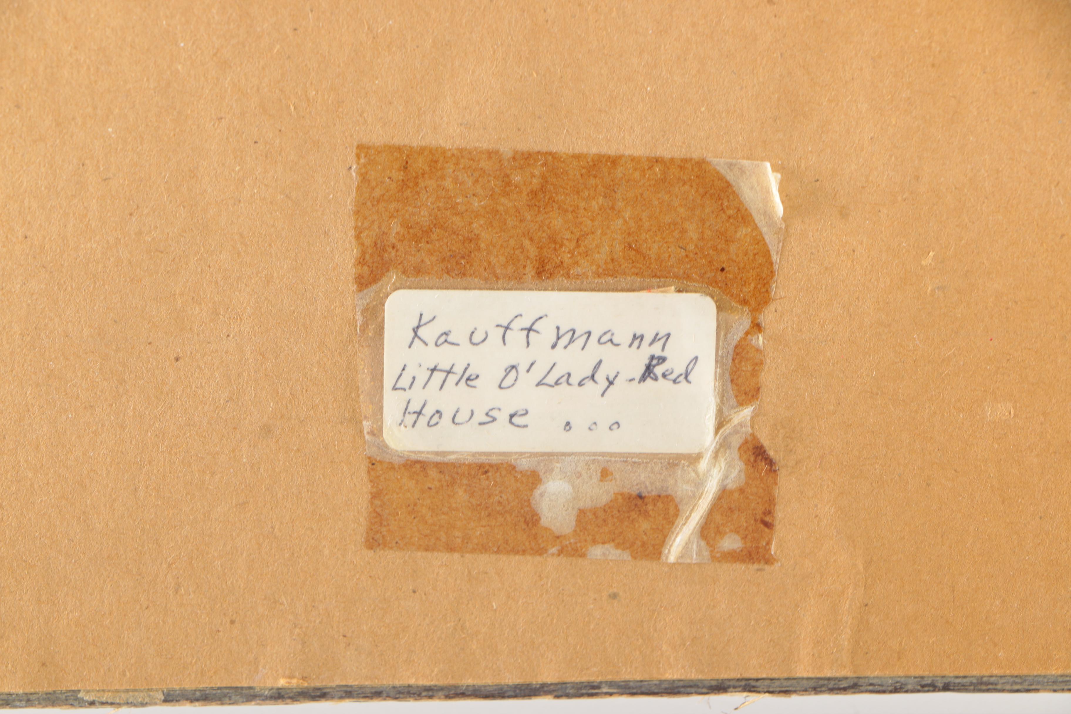 Barbara Kauffmann Watercolor Painting On Paper "Little O'Lady - Red House"