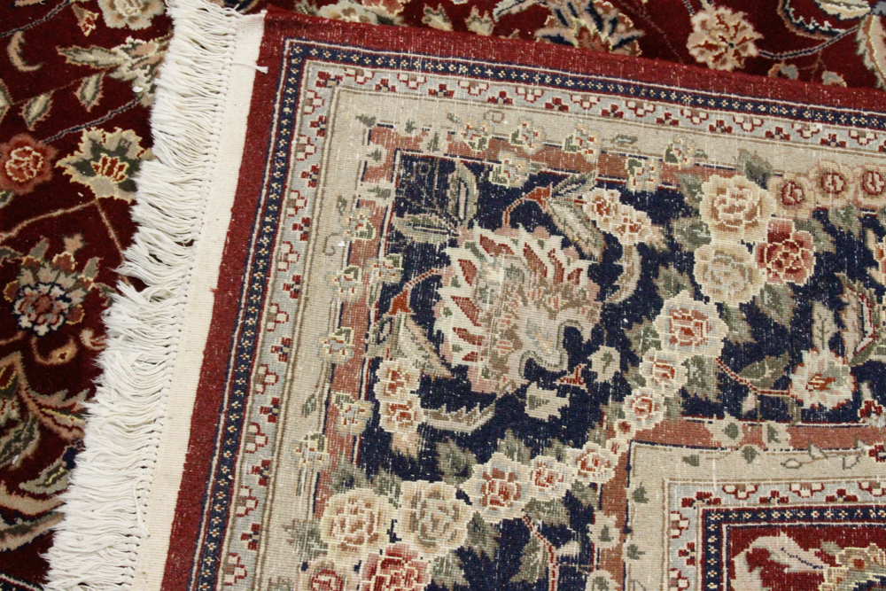 Hand-Knotted Kashmir Wool Area Rug