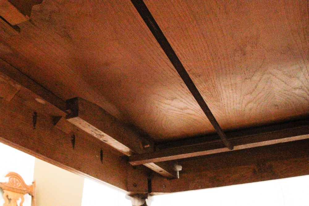 Antique Jacobean Revival Oak Dining Table