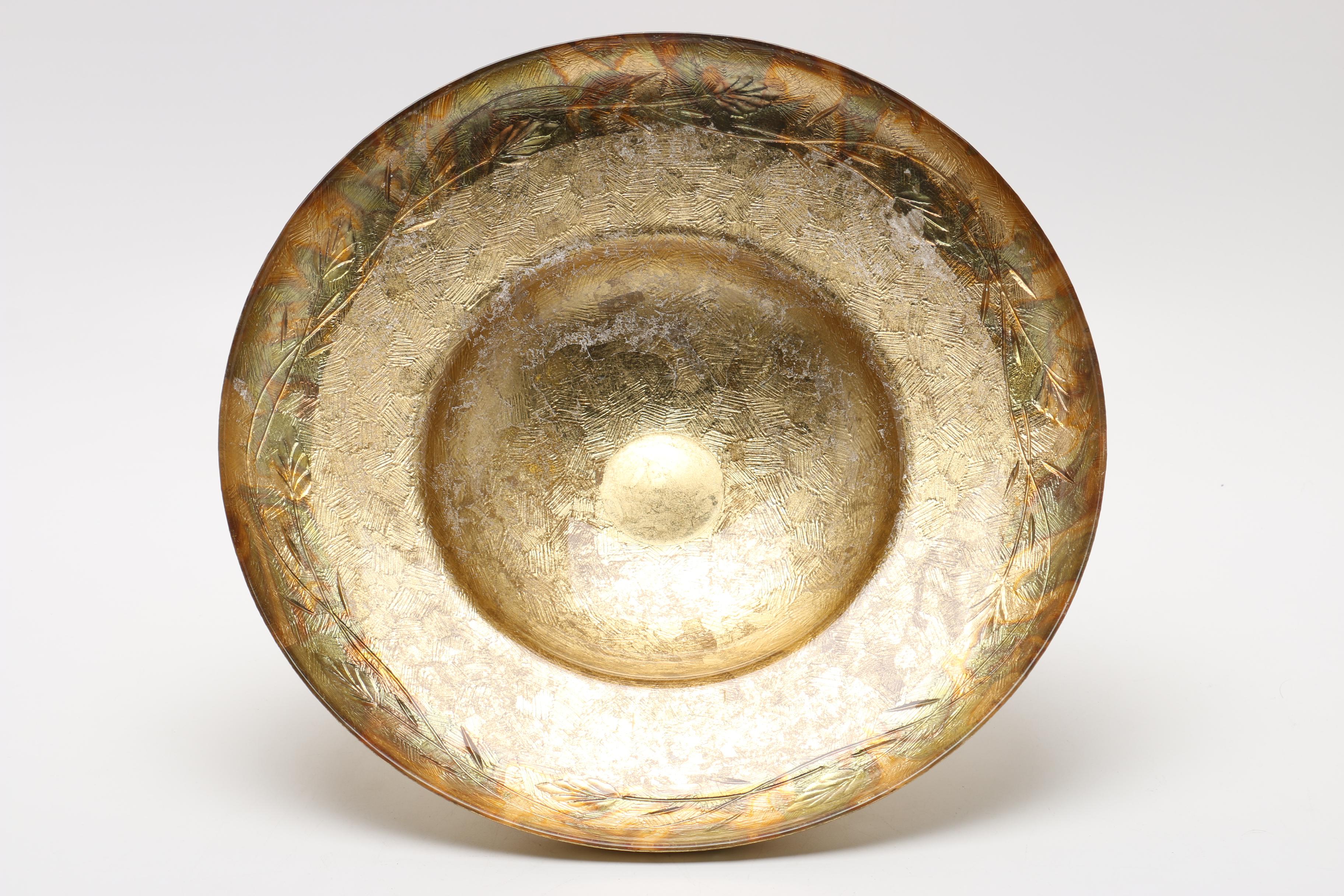 Gold-Tone Console Bowl