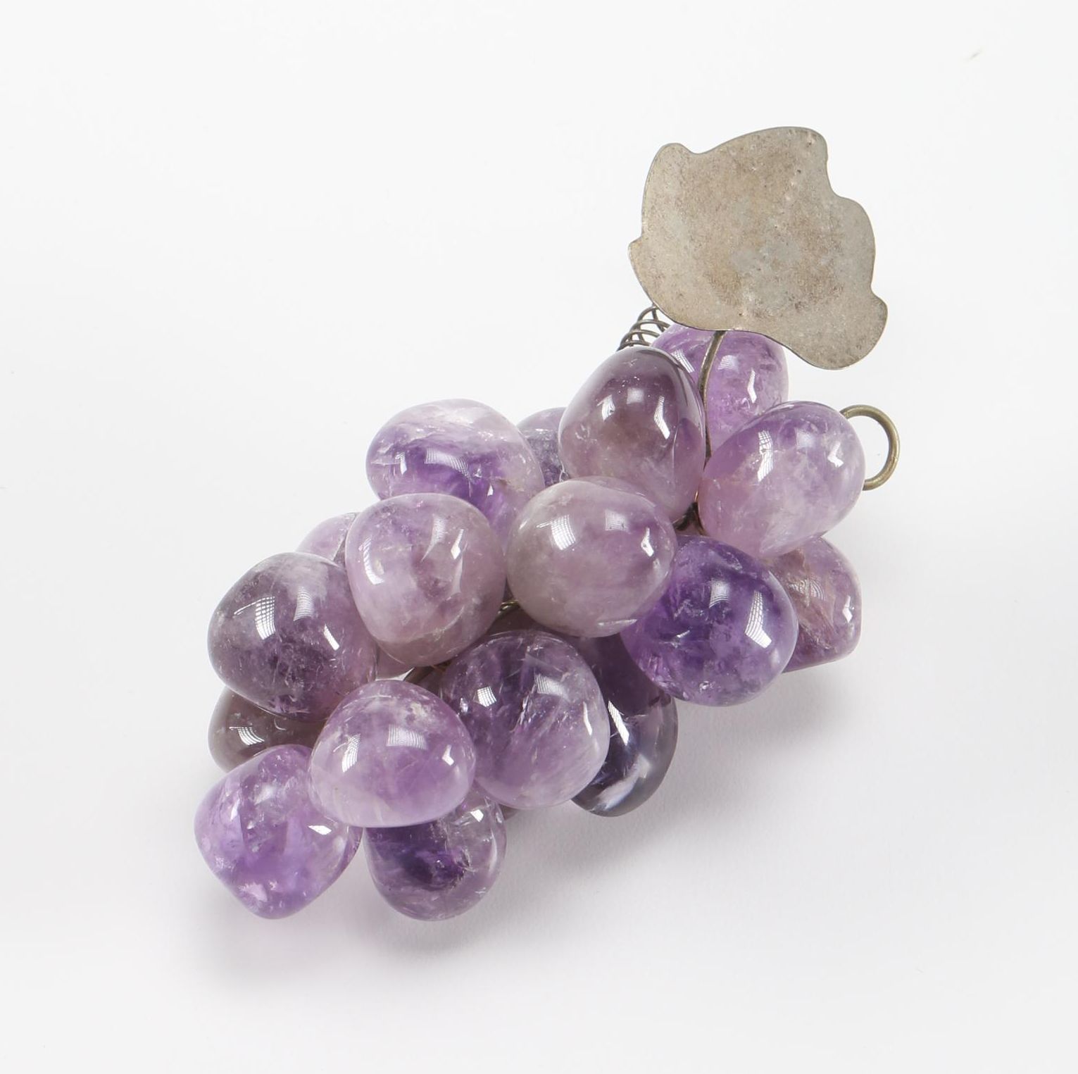 Amethyst Bunch of Grapes Sculpture