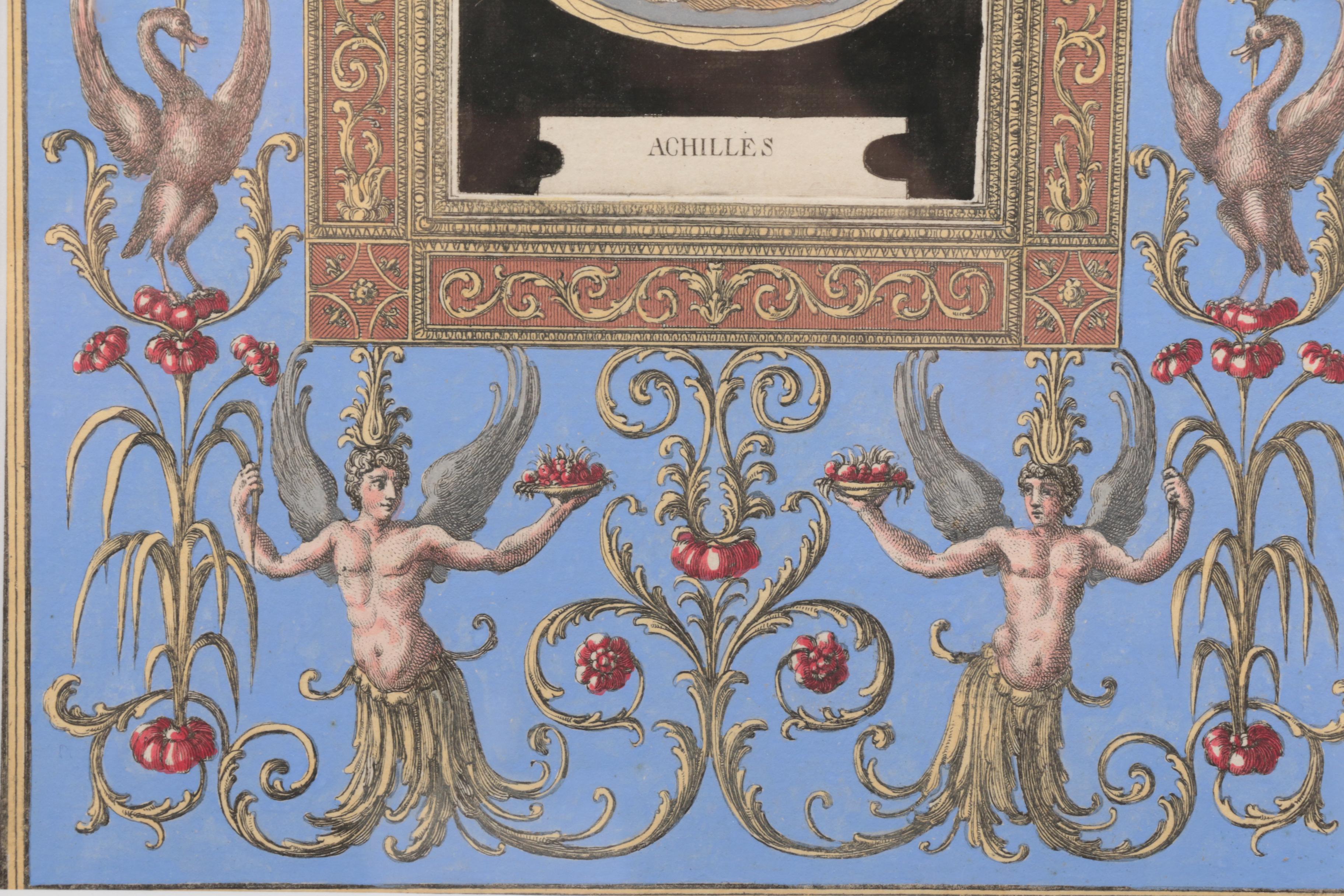 Giovanni Cassini Hand-Colored Etchings After Brenna Vincenzo Studies