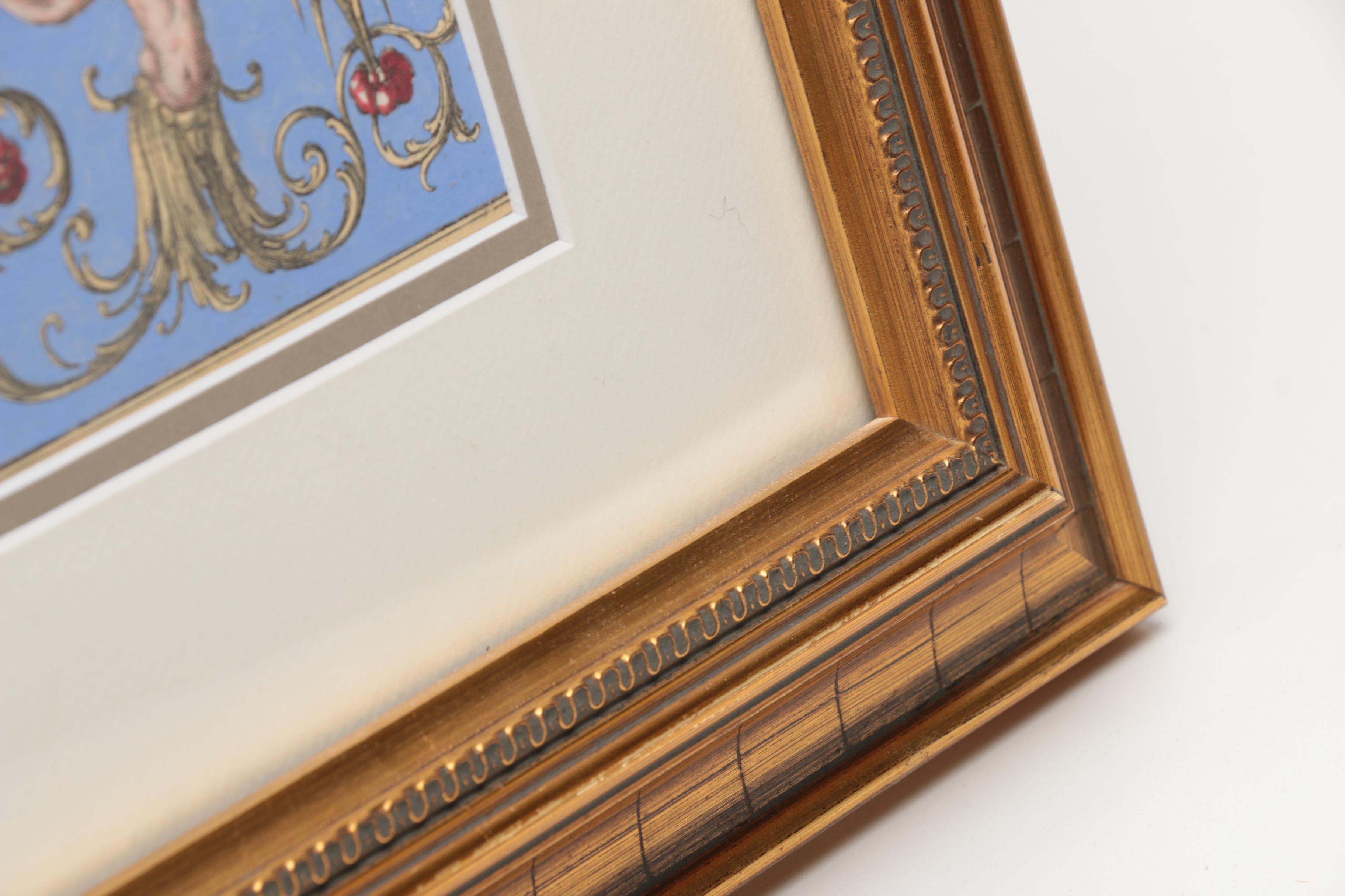 Giovanni Cassini Hand-Colored Etchings After Brenna Vincenzo Studies