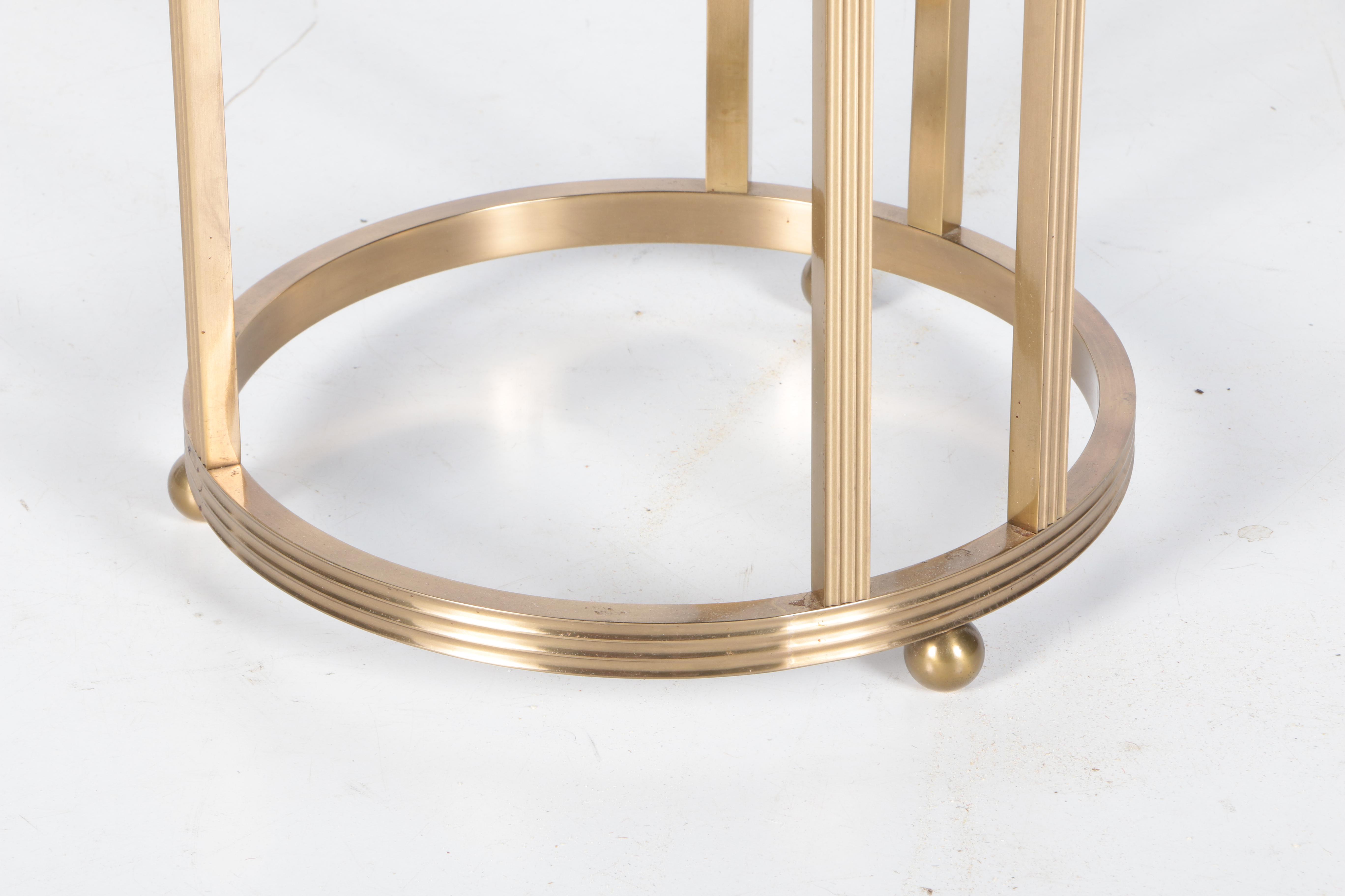 Black and Gold Tone Accent Table