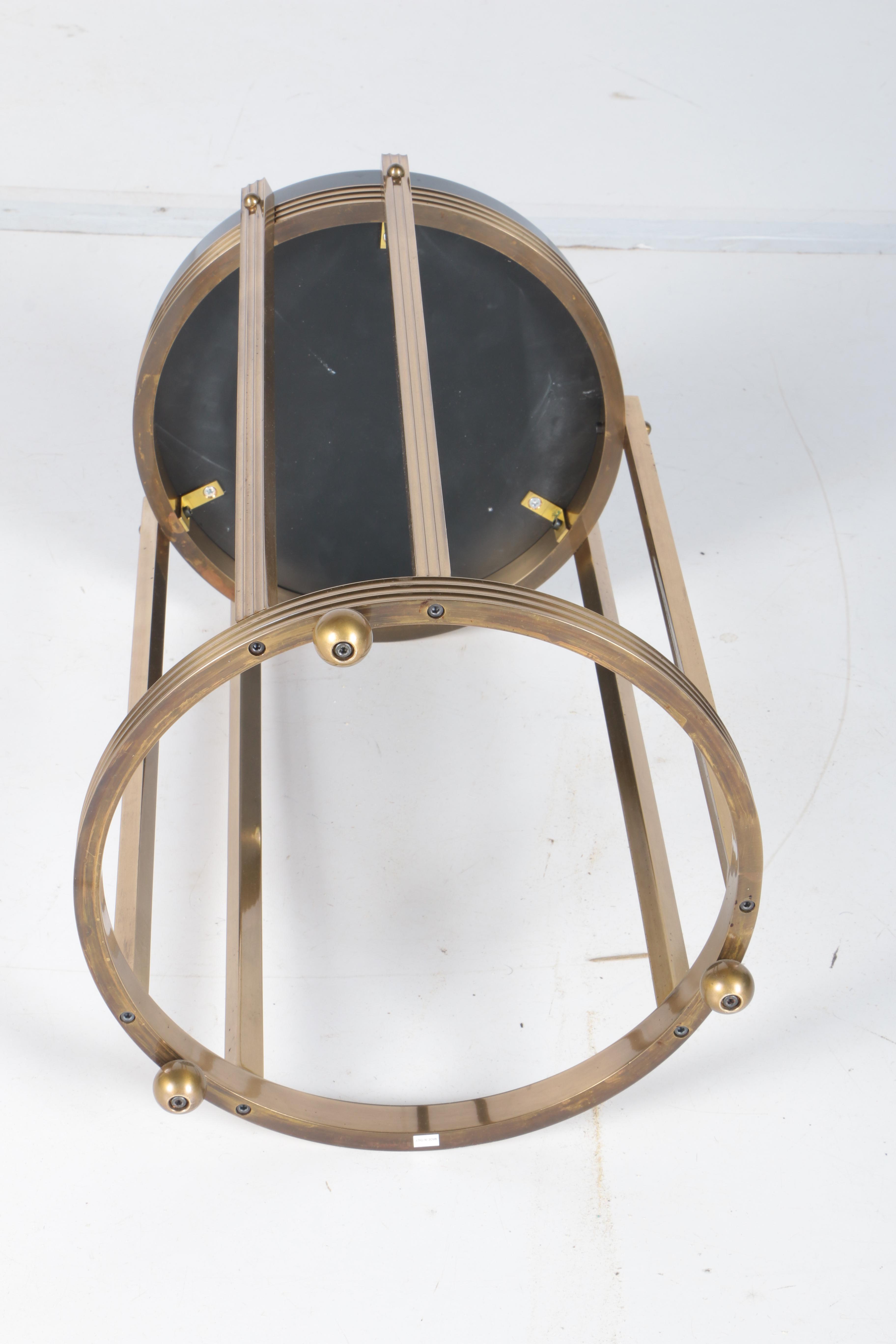 Black and Gold Tone Accent Table