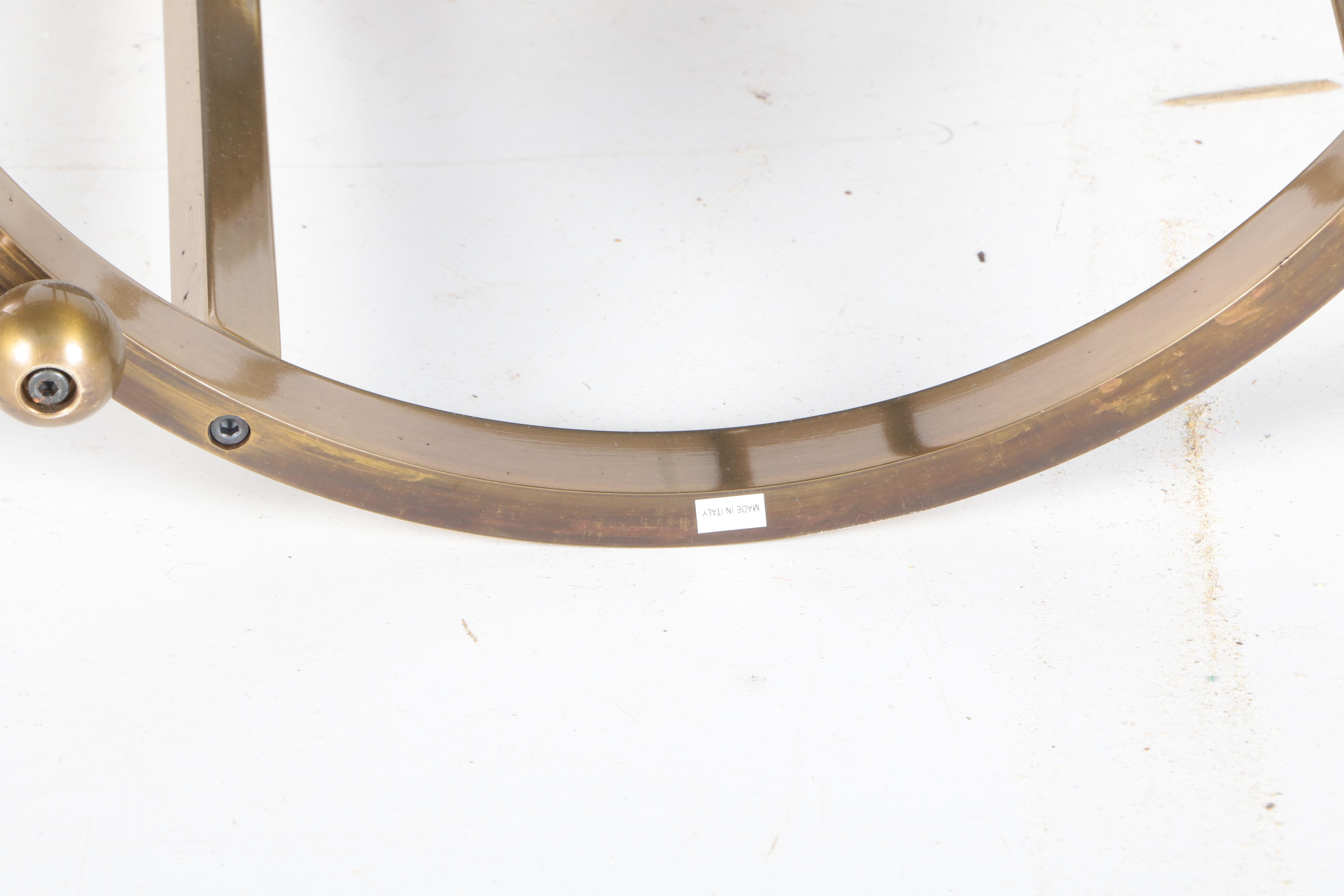 Black and Gold Tone Accent Table