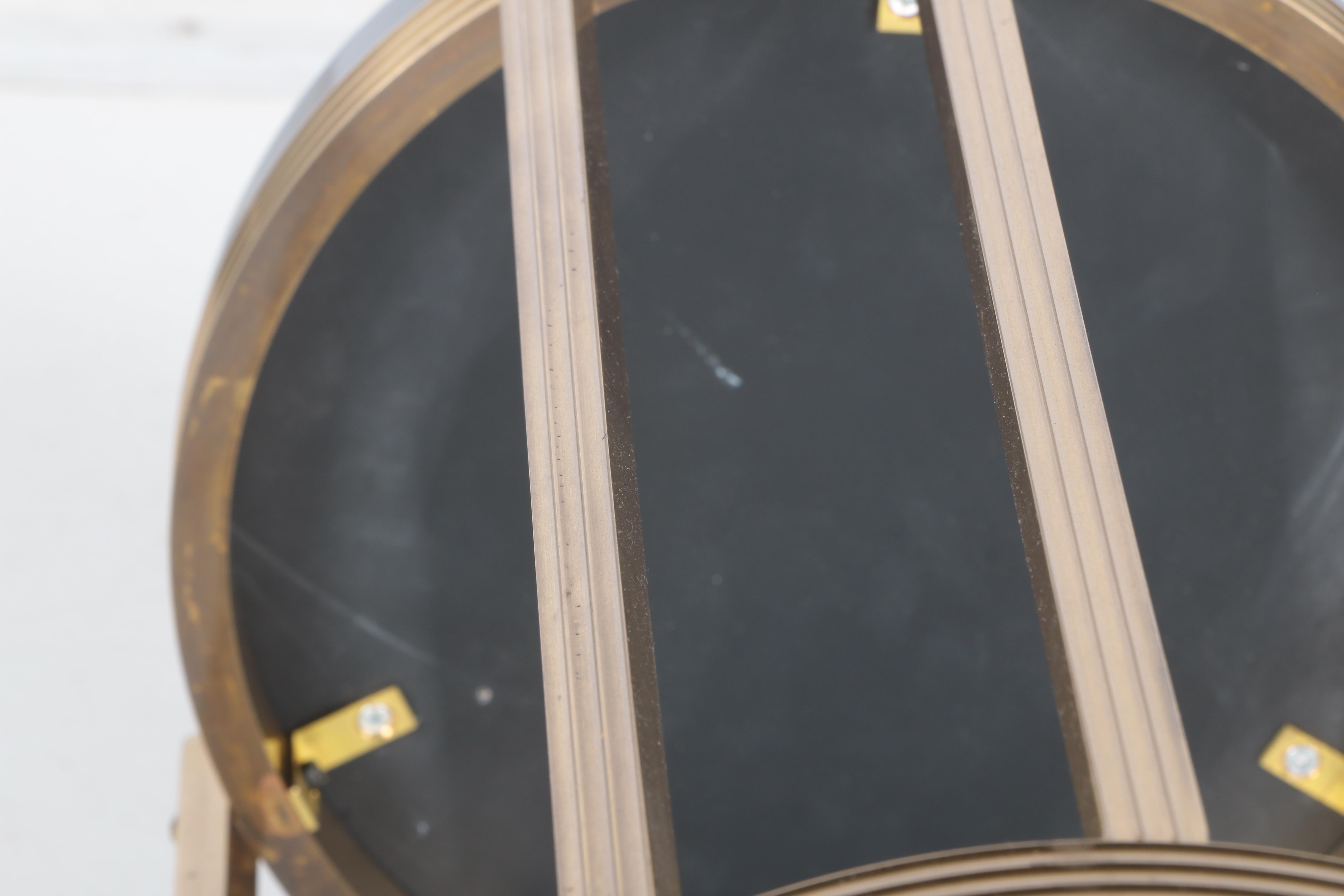 Black and Gold Tone Accent Table