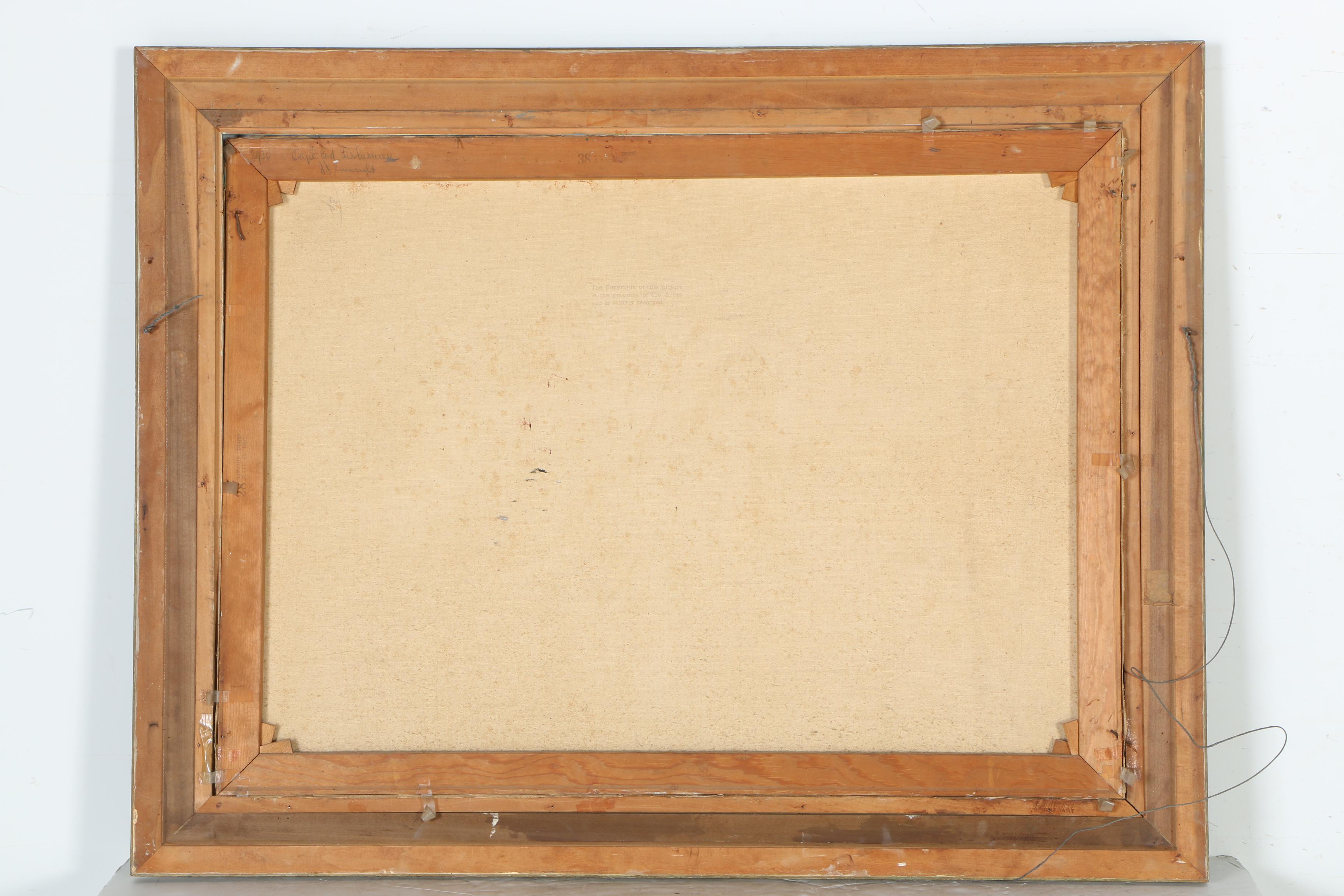 Caspar Hjalmar Amundsen Oil Painting on Canvas "Cape Cod Fishery"