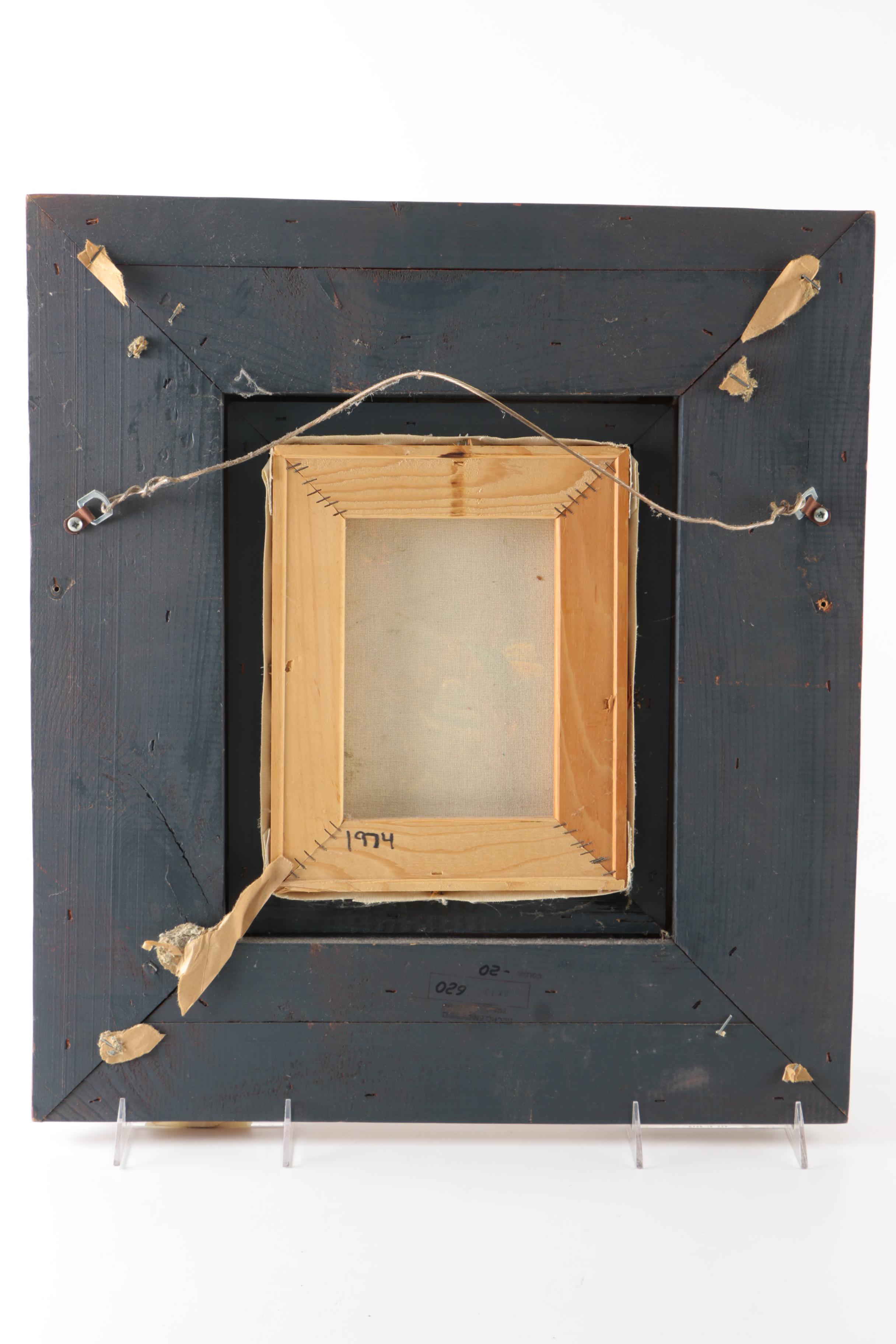 C. Swanson Oil Painting on Canvas of Rooster