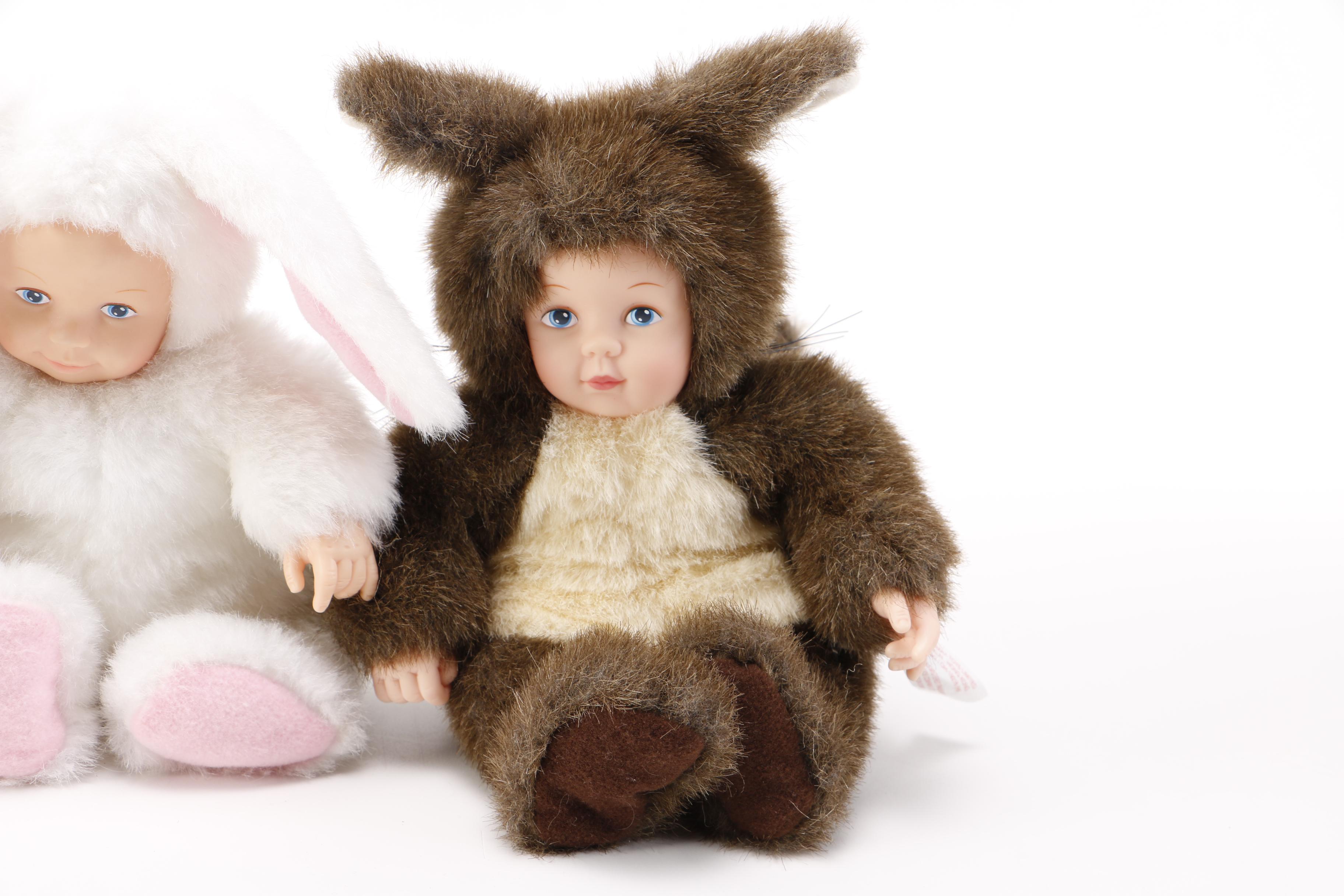 Anne Geddes Plush Dolls of Babies Dressed as Animals