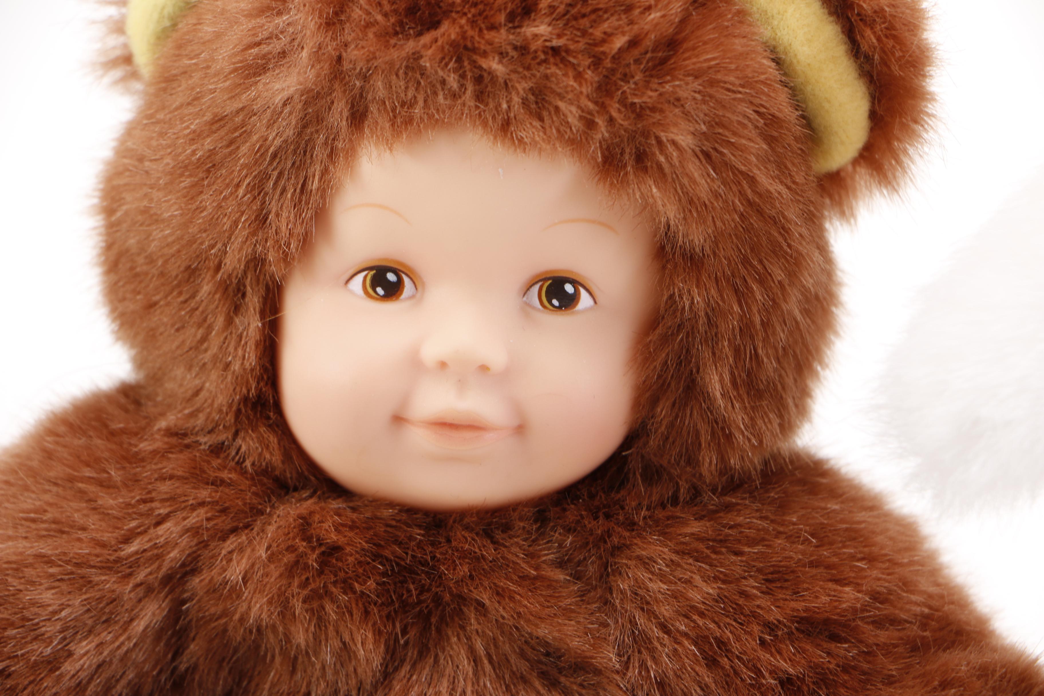 Anne Geddes Plush Dolls of Babies Dressed as Animals