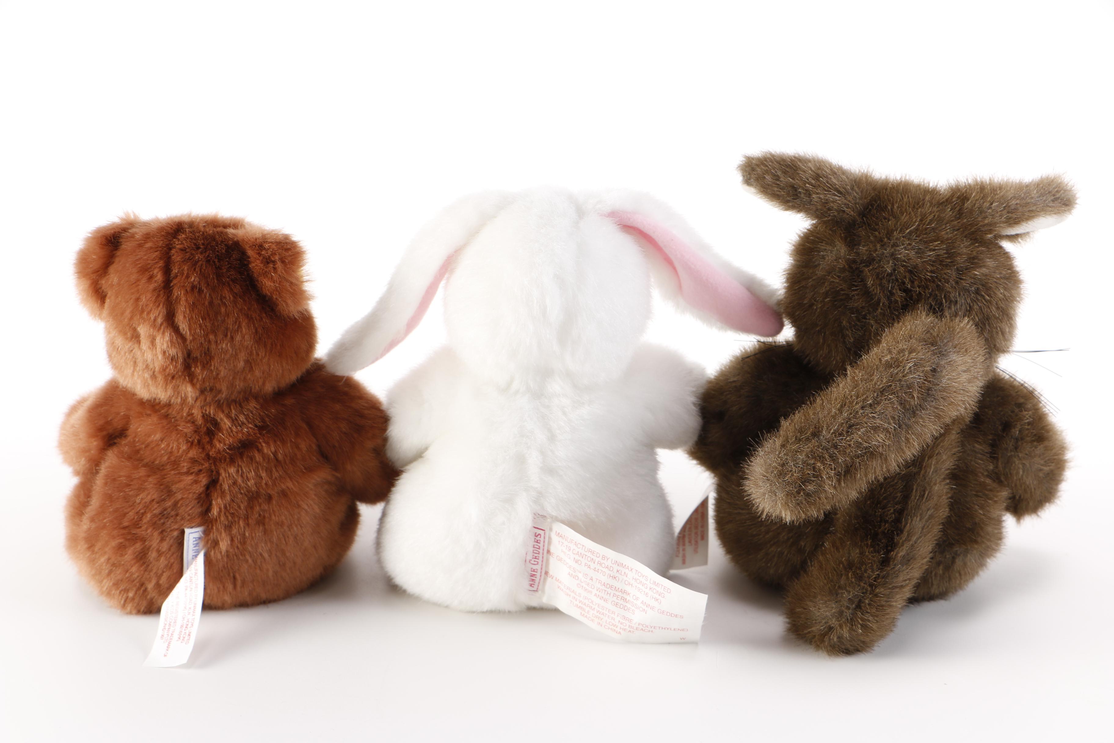 Anne Geddes Plush Dolls of Babies Dressed as Animals