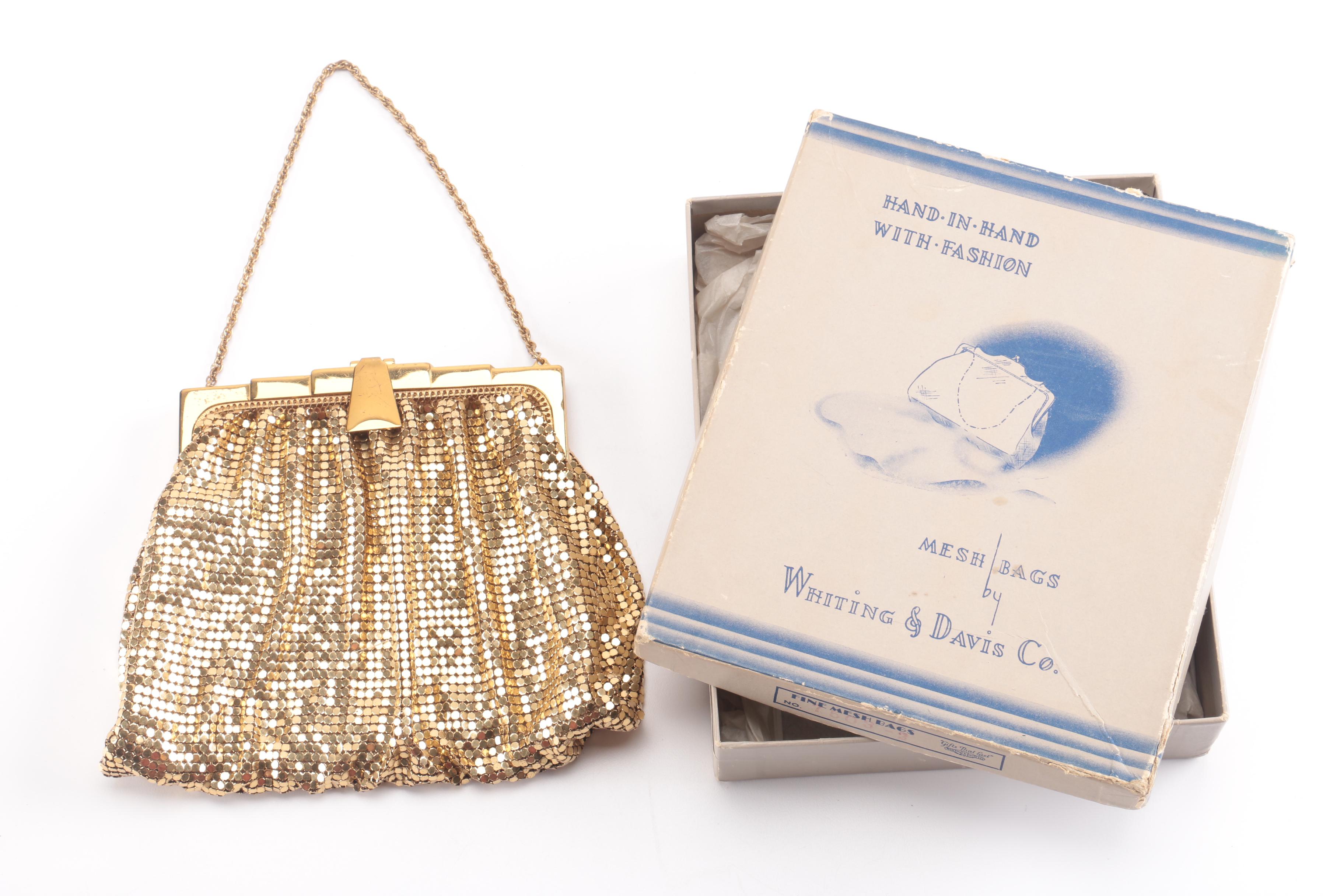 Vintage Evening Bags Including Whiting And Davis Gold Mesh