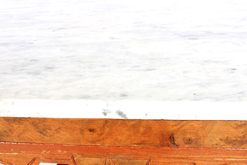 Late 19th Century Victorian Eastlake Parlor Table With Marble Top