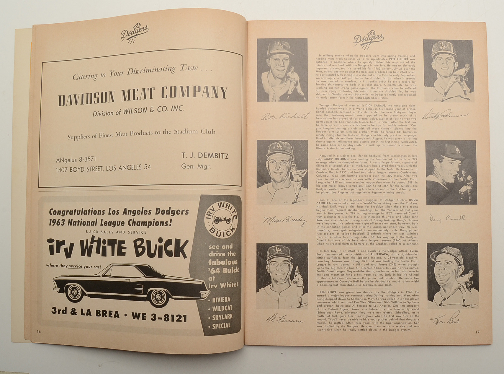 1963 World Series and Yankees Programs