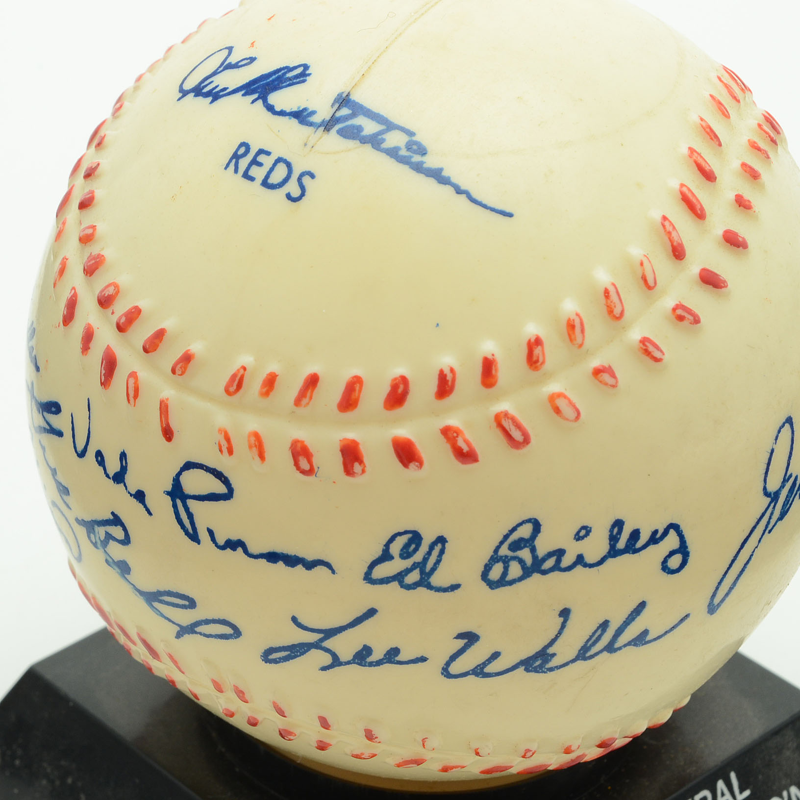 1960 Cincinnati Reds Replica Signed Plastic Coin Bank